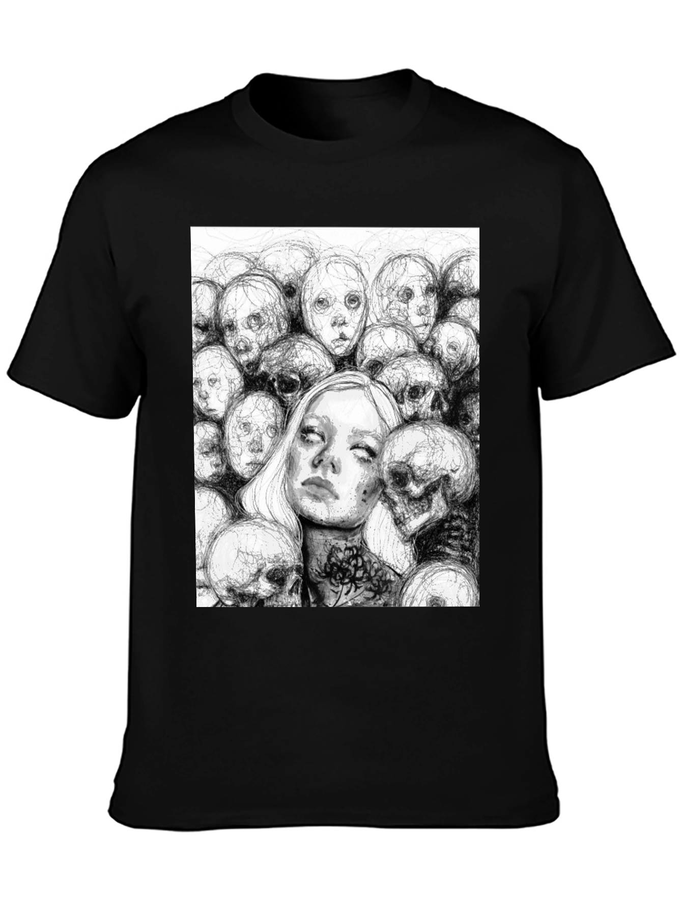 Gothic Art Print Tee - Dark Souls Style T-Shirt
