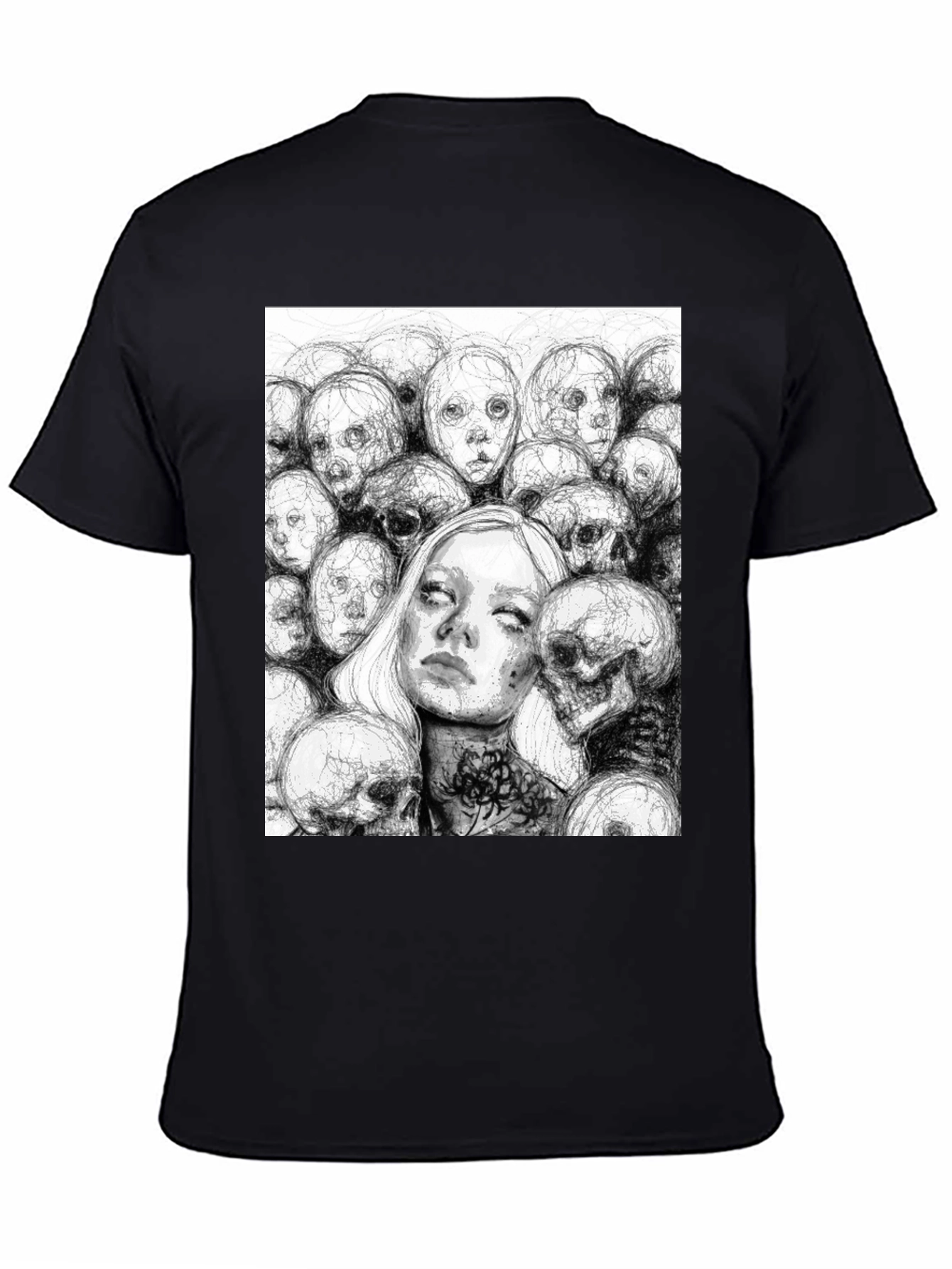 Gothic Art Print Tee - Dark Souls Style T-Shirt