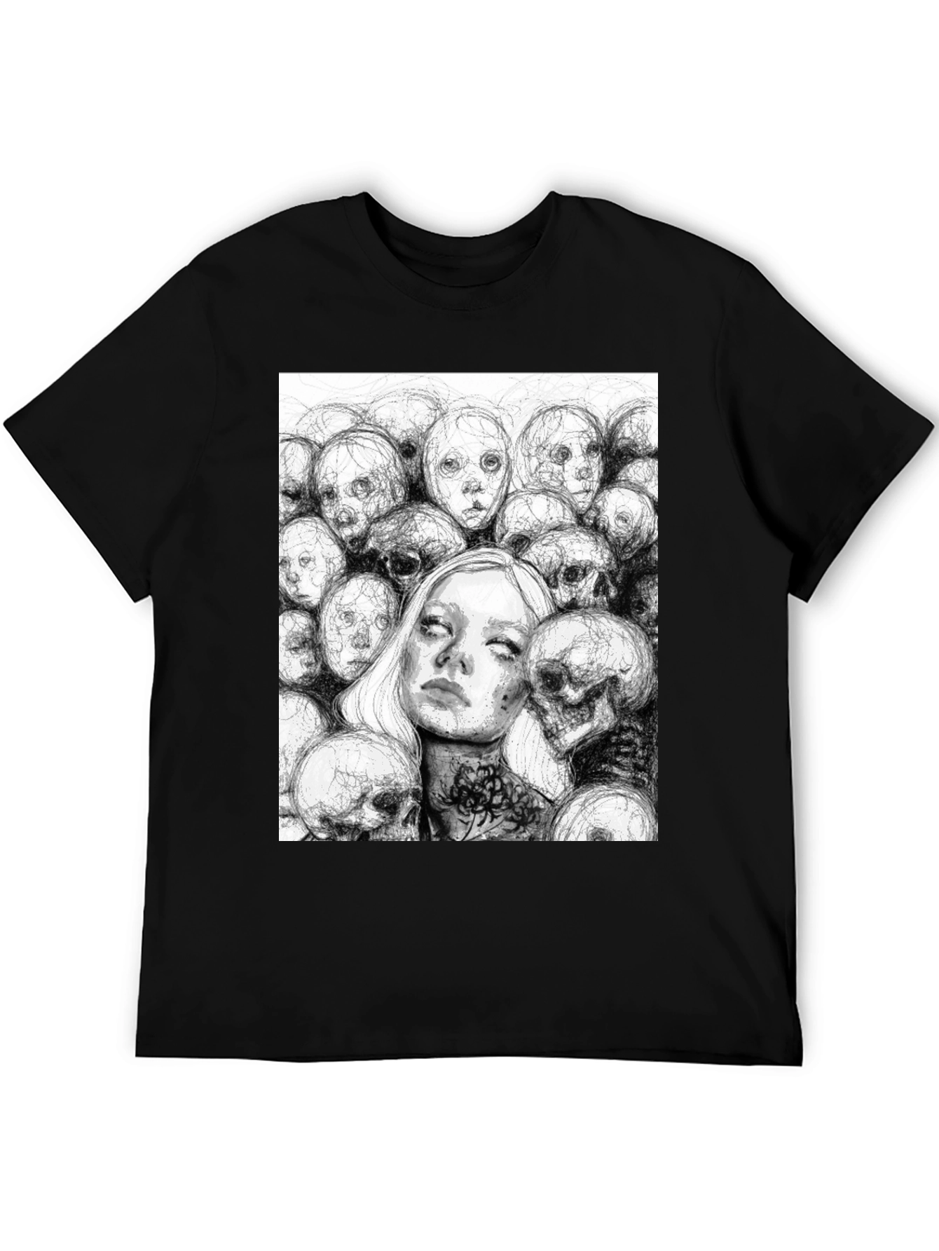 Gothic Art Print Tee - Dark Souls Style T-Shirt