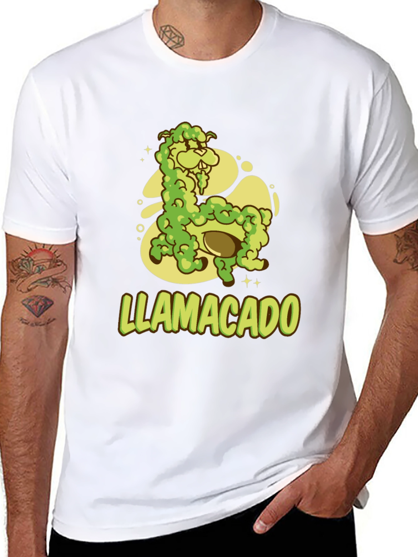 Llamacado T-Shirt - Avocado Llama Funny Graphic Tee