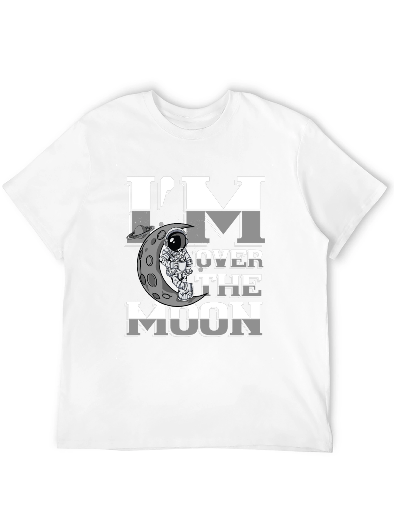 Im Over the Moon Graphic Tee - Spaceman Design