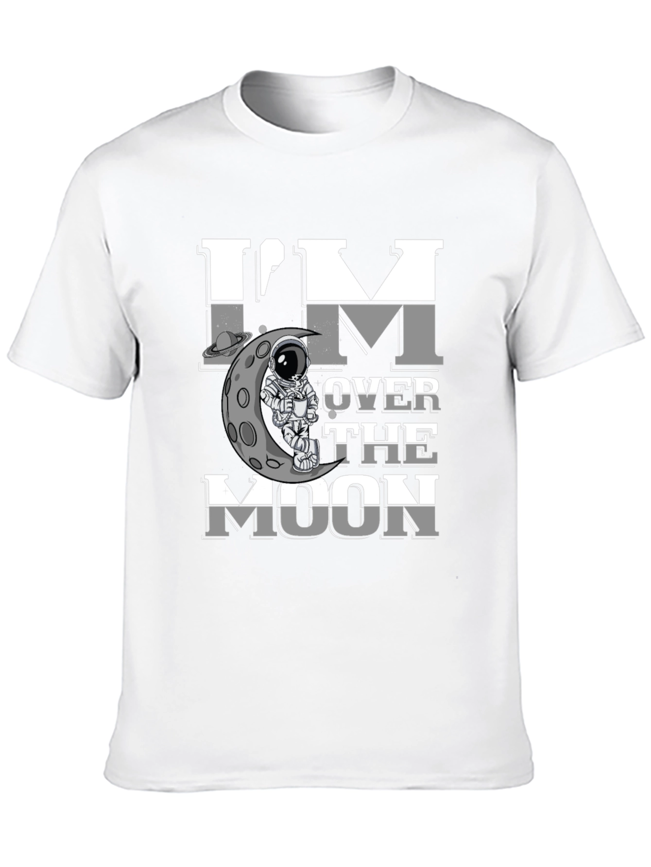 Im Over the Moon Graphic Tee - Spaceman Design