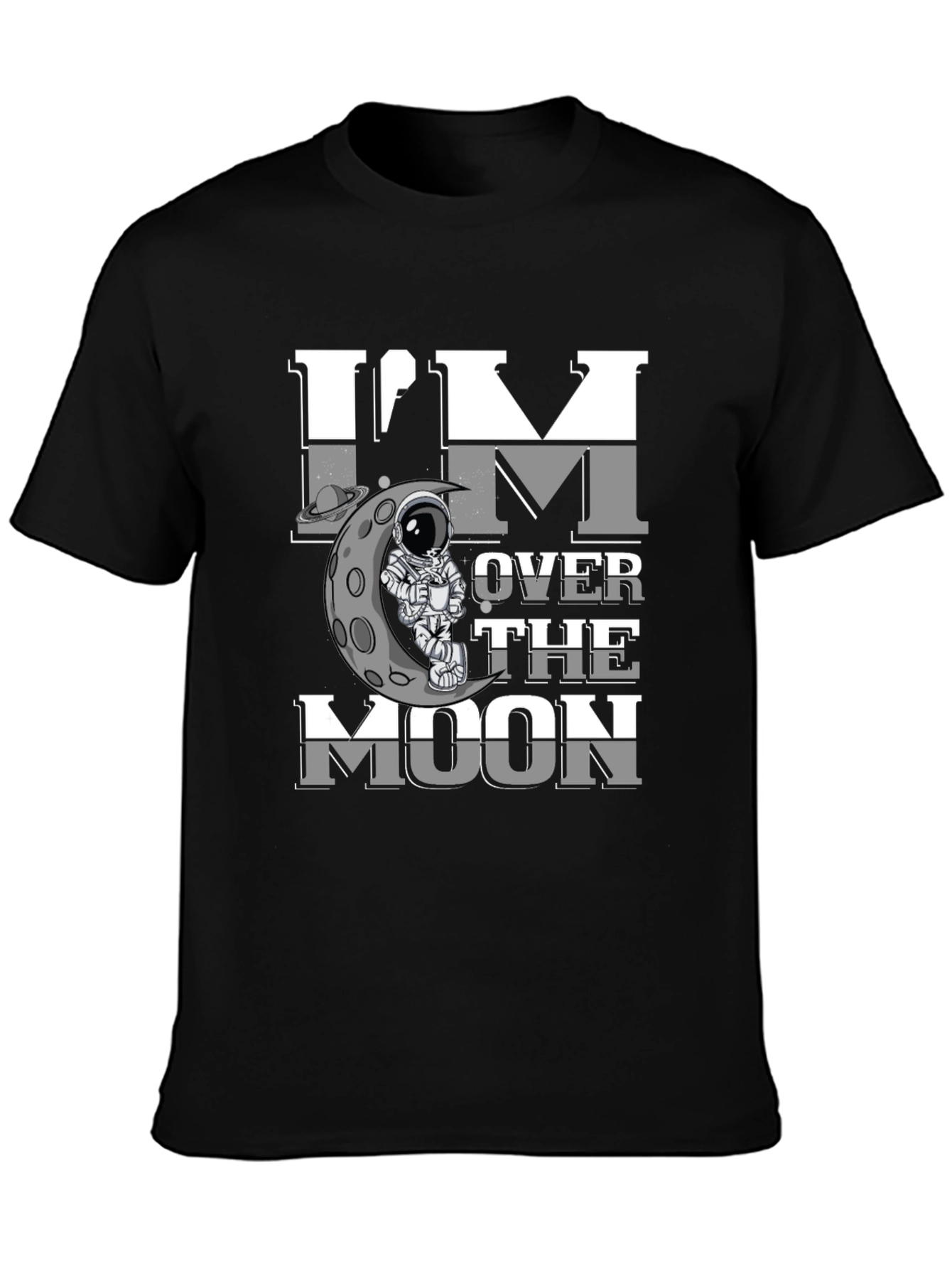 Im Over the Moon Graphic Tee - Spaceman Design