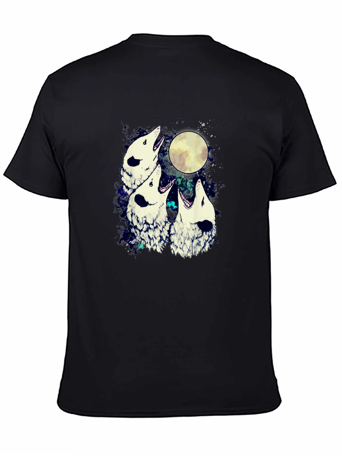 Wolf Moon Mens Graphic T-Shirt