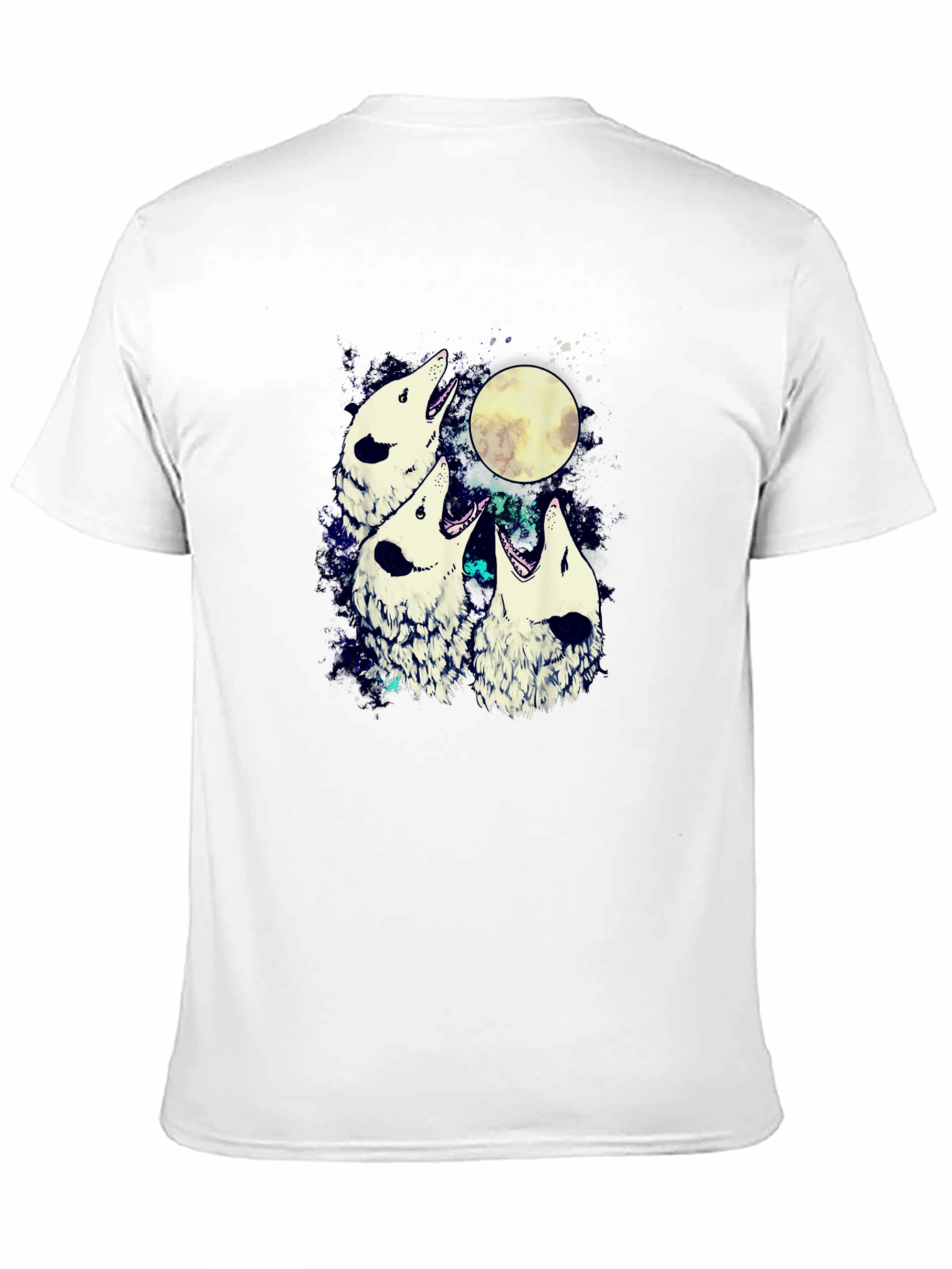 Wolf Moon Mens Graphic T-Shirt