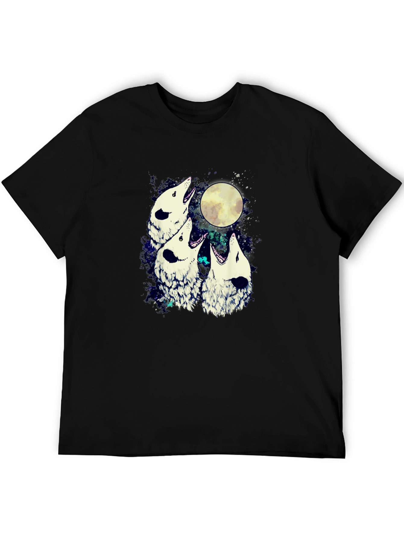 Wolf Moon Mens Graphic T-Shirt