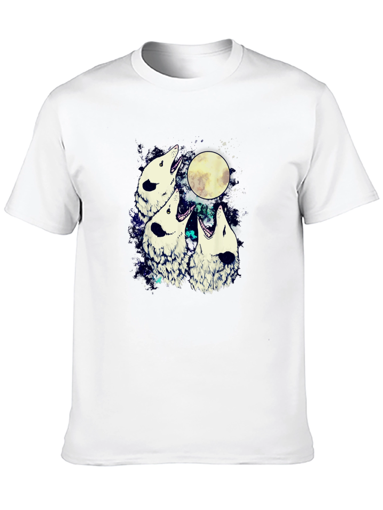 Wolf Moon Mens Graphic T-Shirt