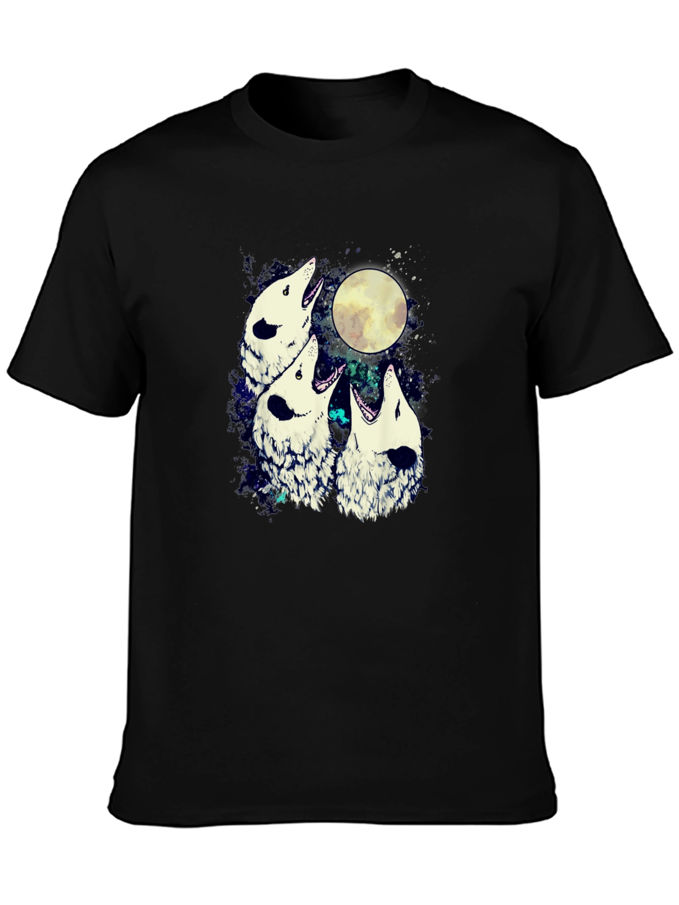 Wolf Moon Mens Graphic T-Shirt