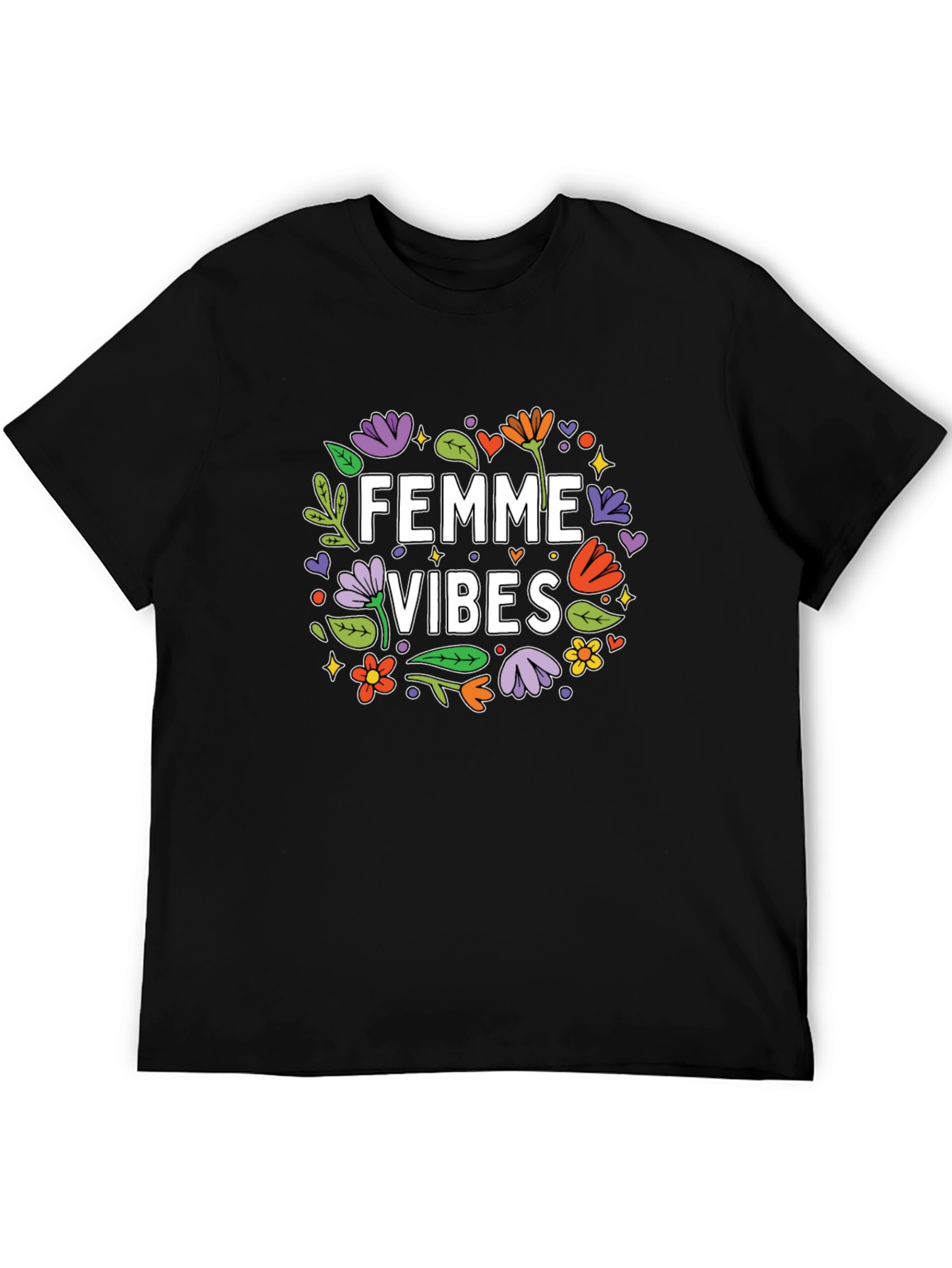 Femme Vibes Graphic Tee - Trendy Womens T-Shirt