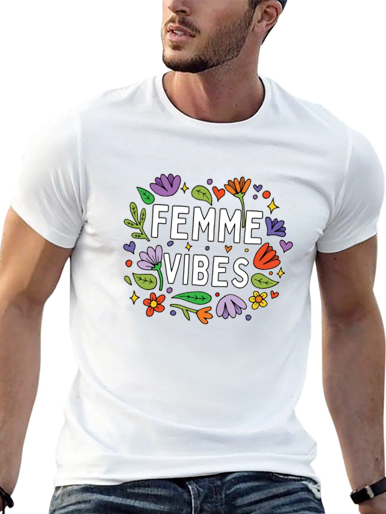 Femme Vibes Graphic Tee - Trendy Womens T-Shirt