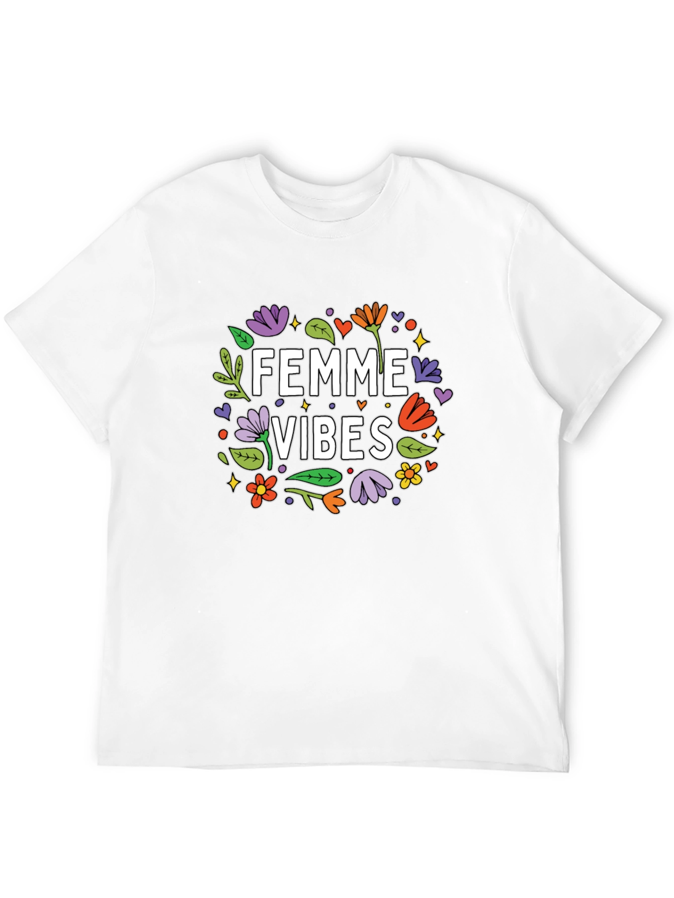 Femme Vibes Graphic Tee - Trendy Womens T-Shirt