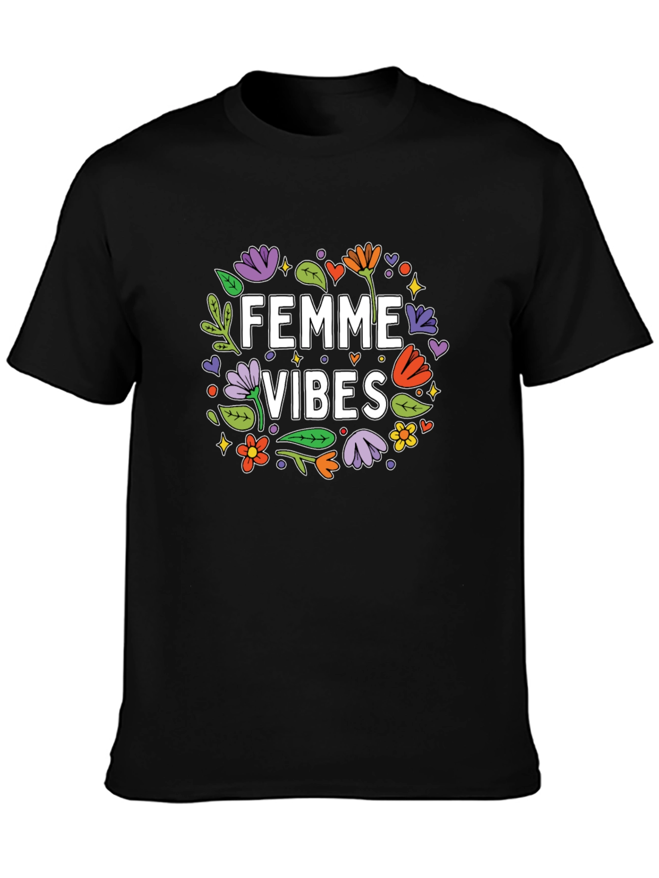 Femme Vibes Graphic Tee - Trendy Womens T-Shirt