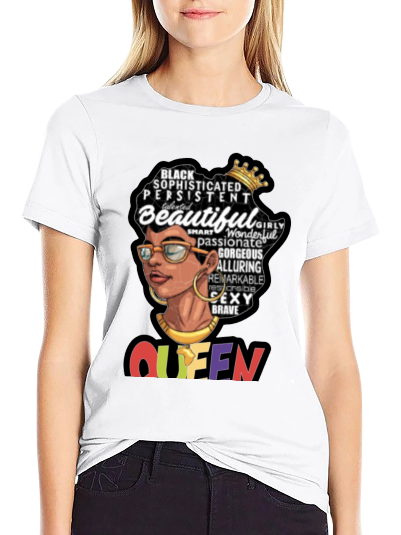 Black Queen Graphic Tee - Sophisticated & Beautiful