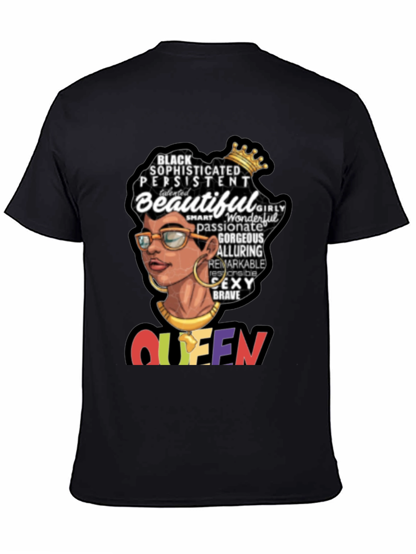 Black Queen Graphic Tee - Sophisticated & Beautiful