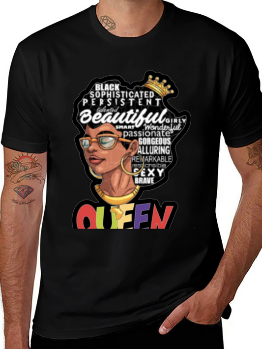 Black Queen Graphic Tee - Sophisticated & Beautiful