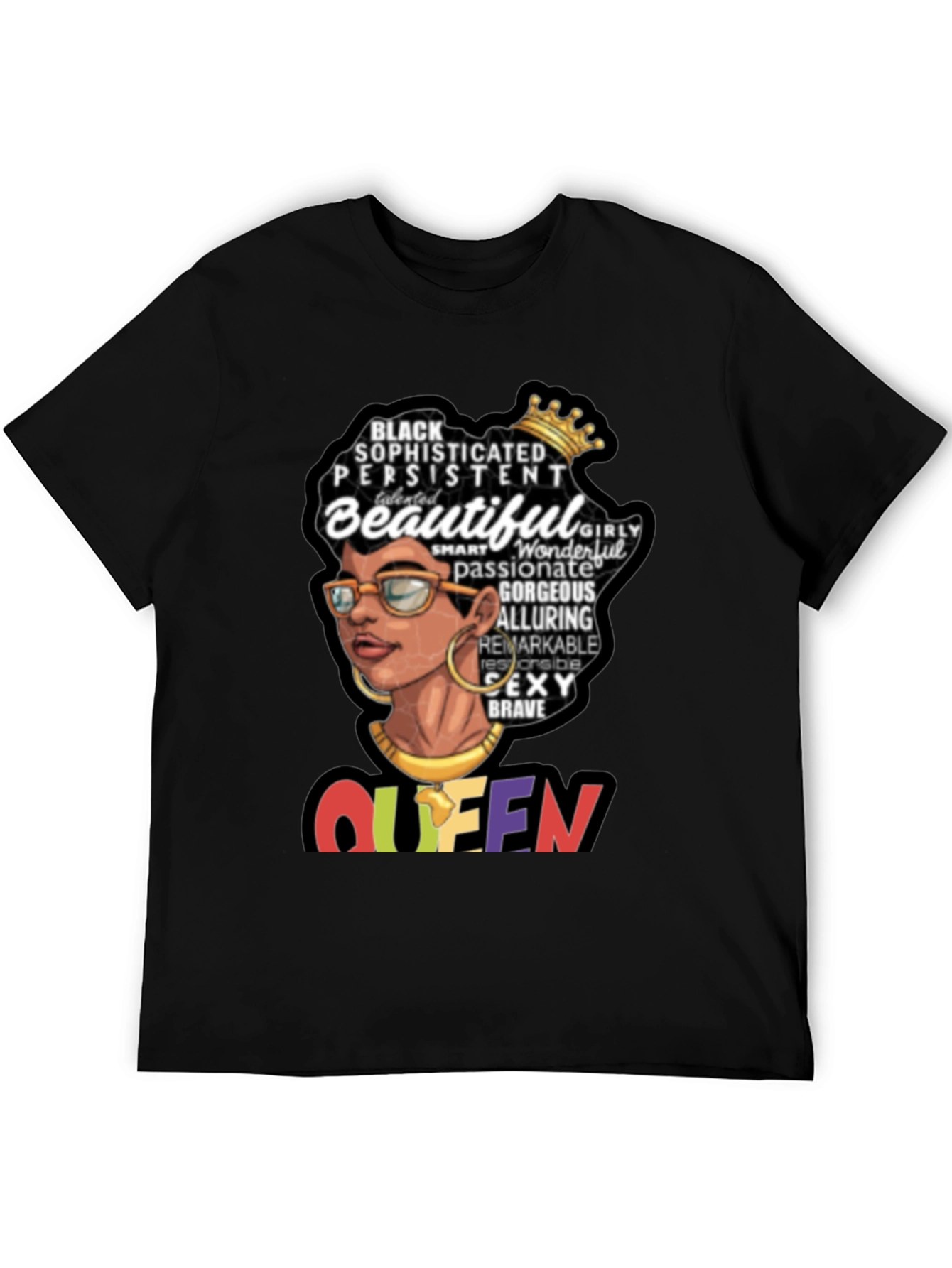 Black Queen Graphic Tee - Sophisticated & Beautiful