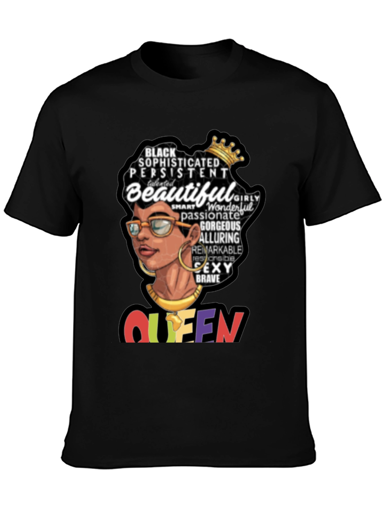 Black Queen Graphic Tee - Sophisticated & Beautiful