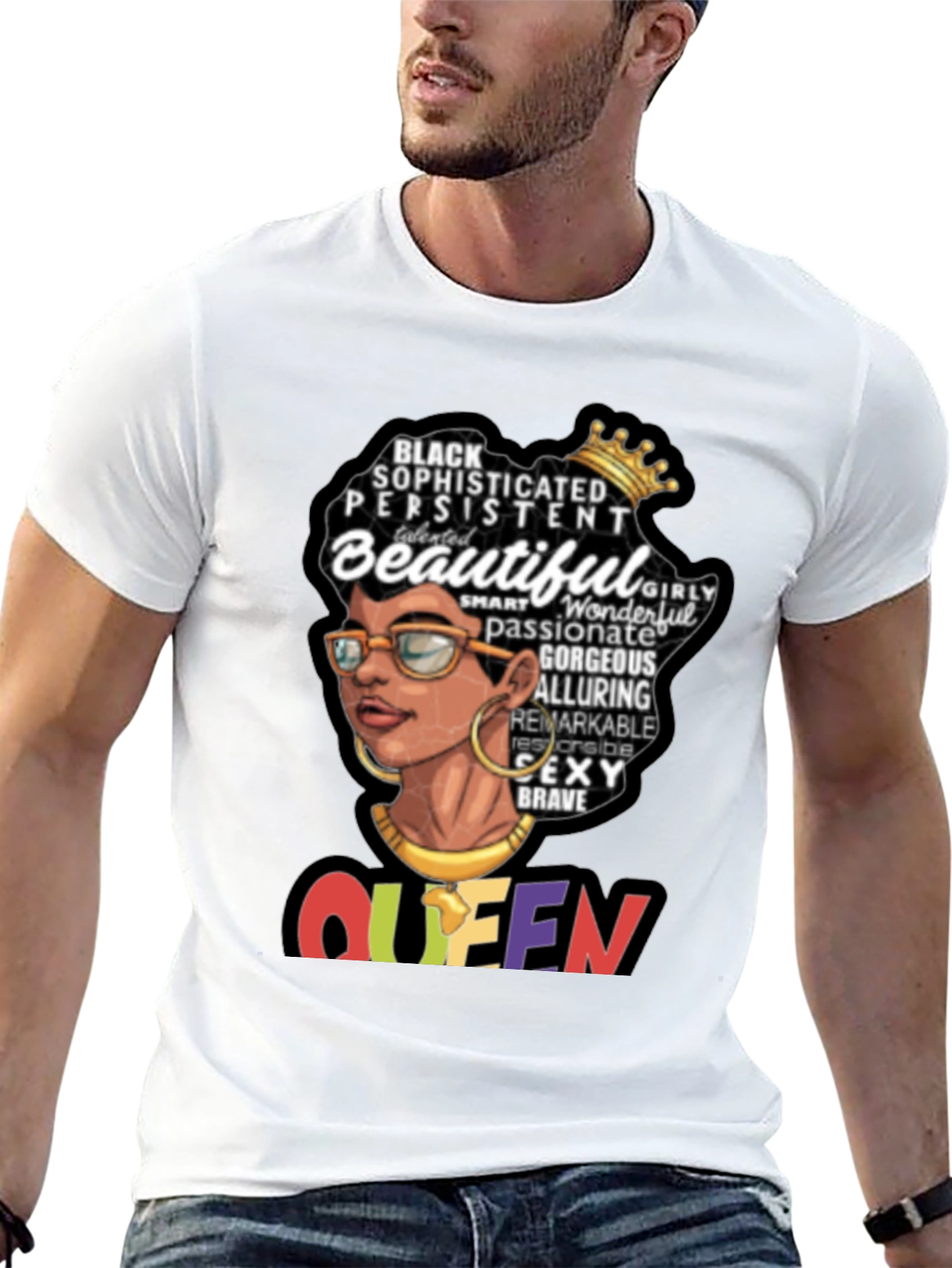 Black Queen Graphic Tee - Sophisticated & Beautiful