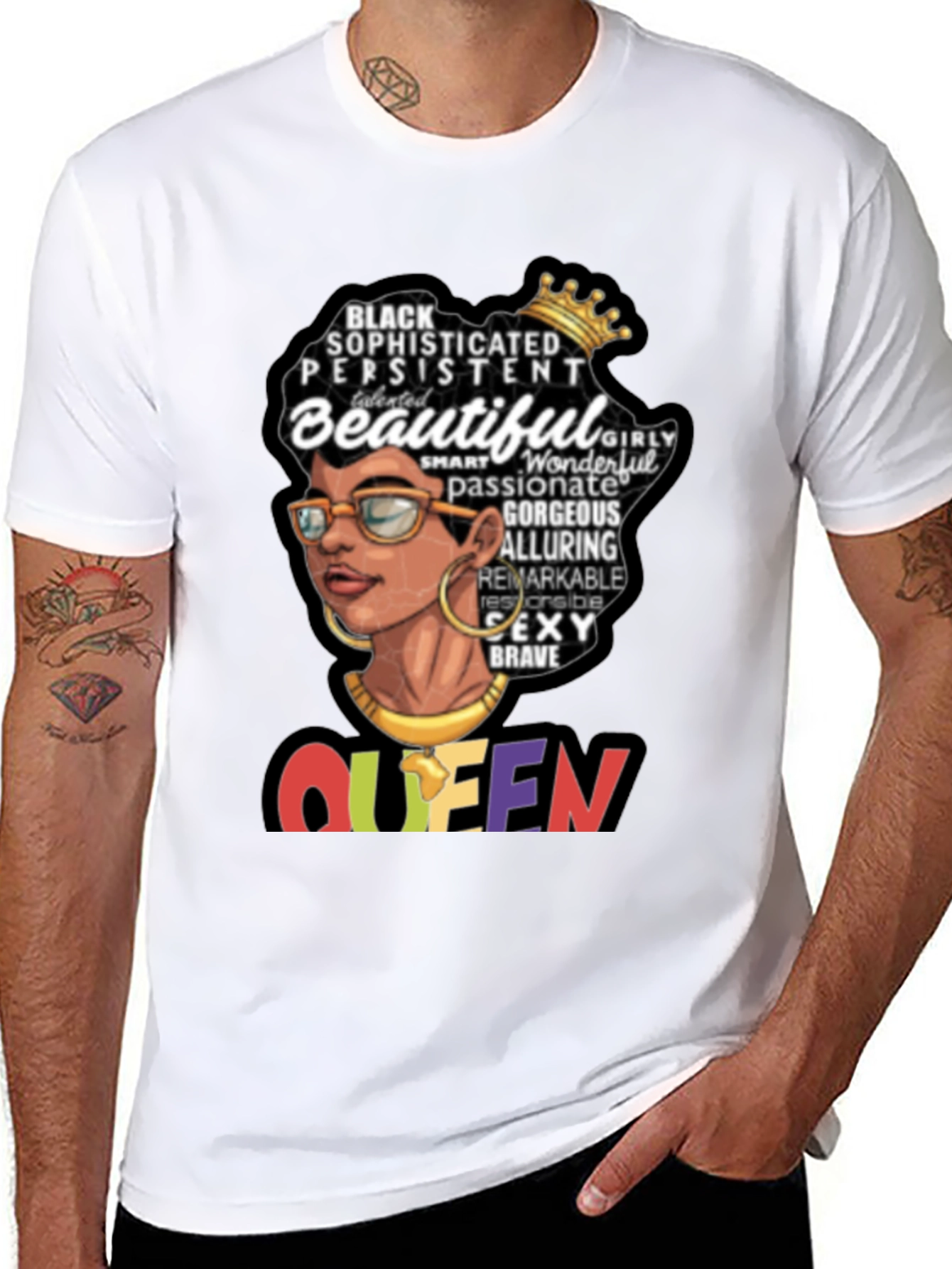 Black Queen Graphic Tee - Sophisticated & Beautiful