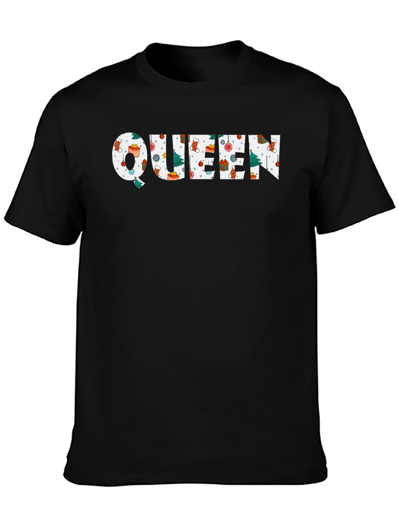 Queen Christmas Pattern T-Shirt