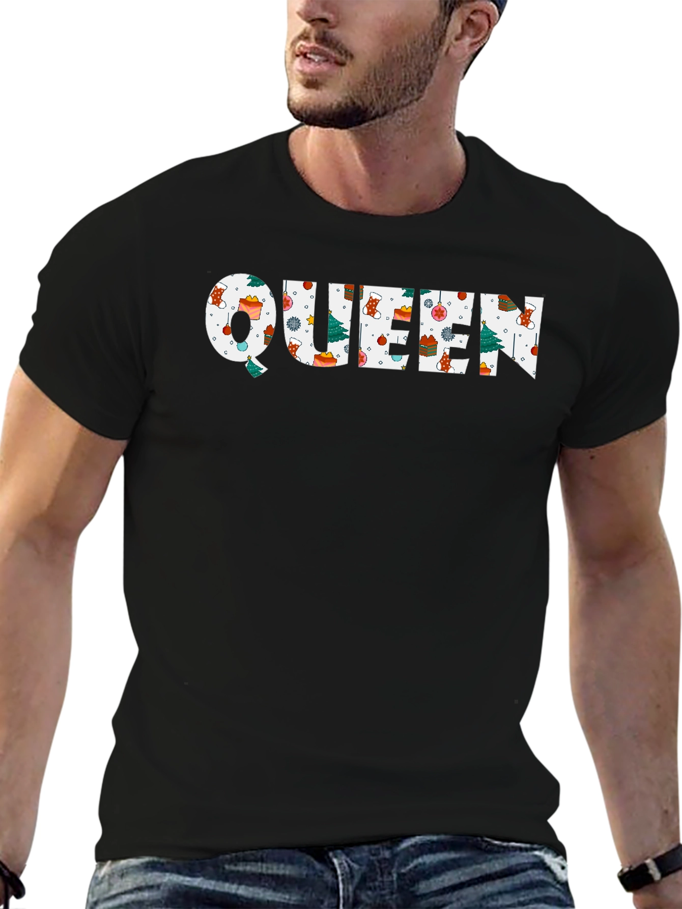 Queen Christmas Pattern T-Shirt