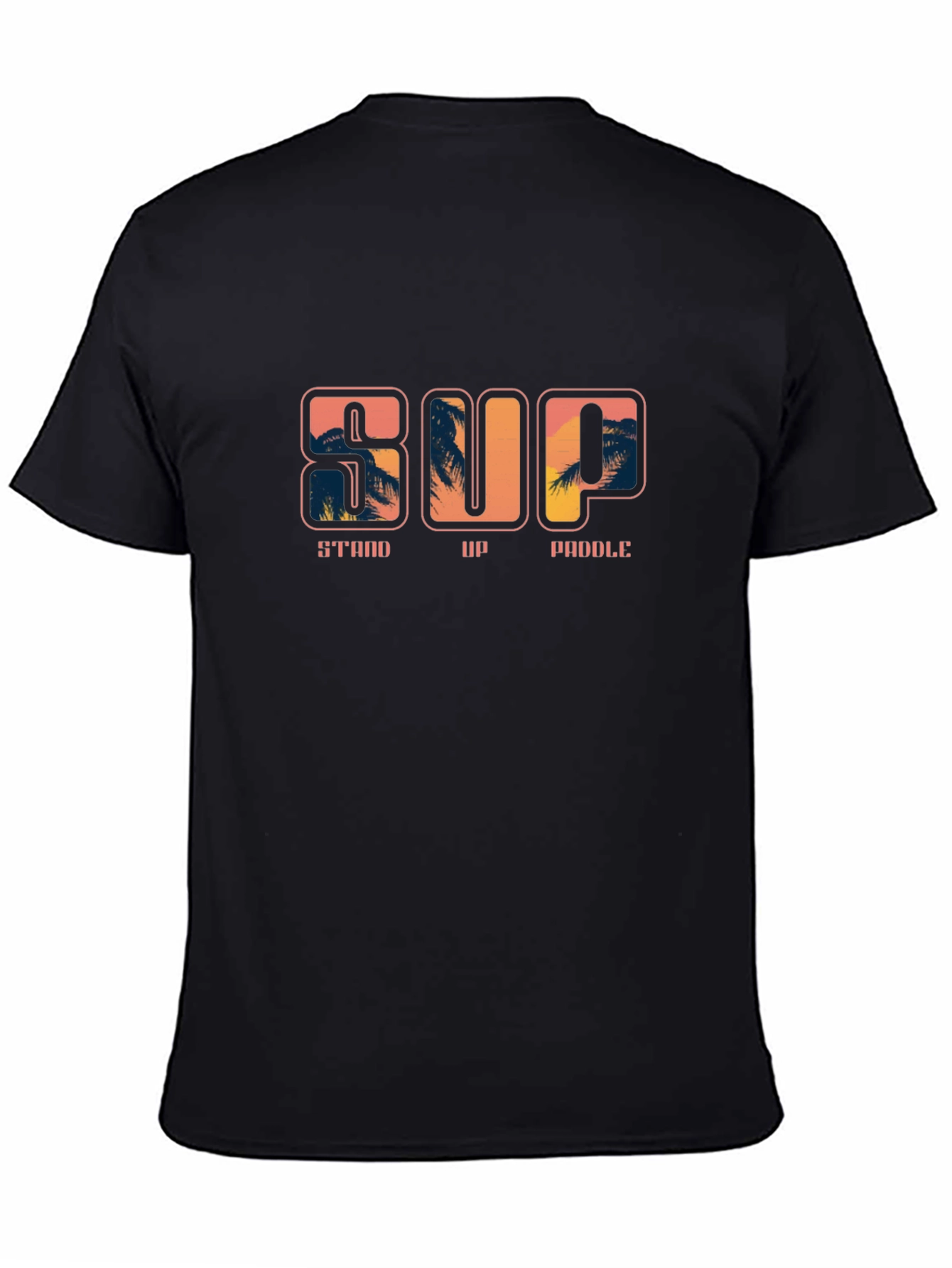 Stand Up Paddle Black T-Shirt