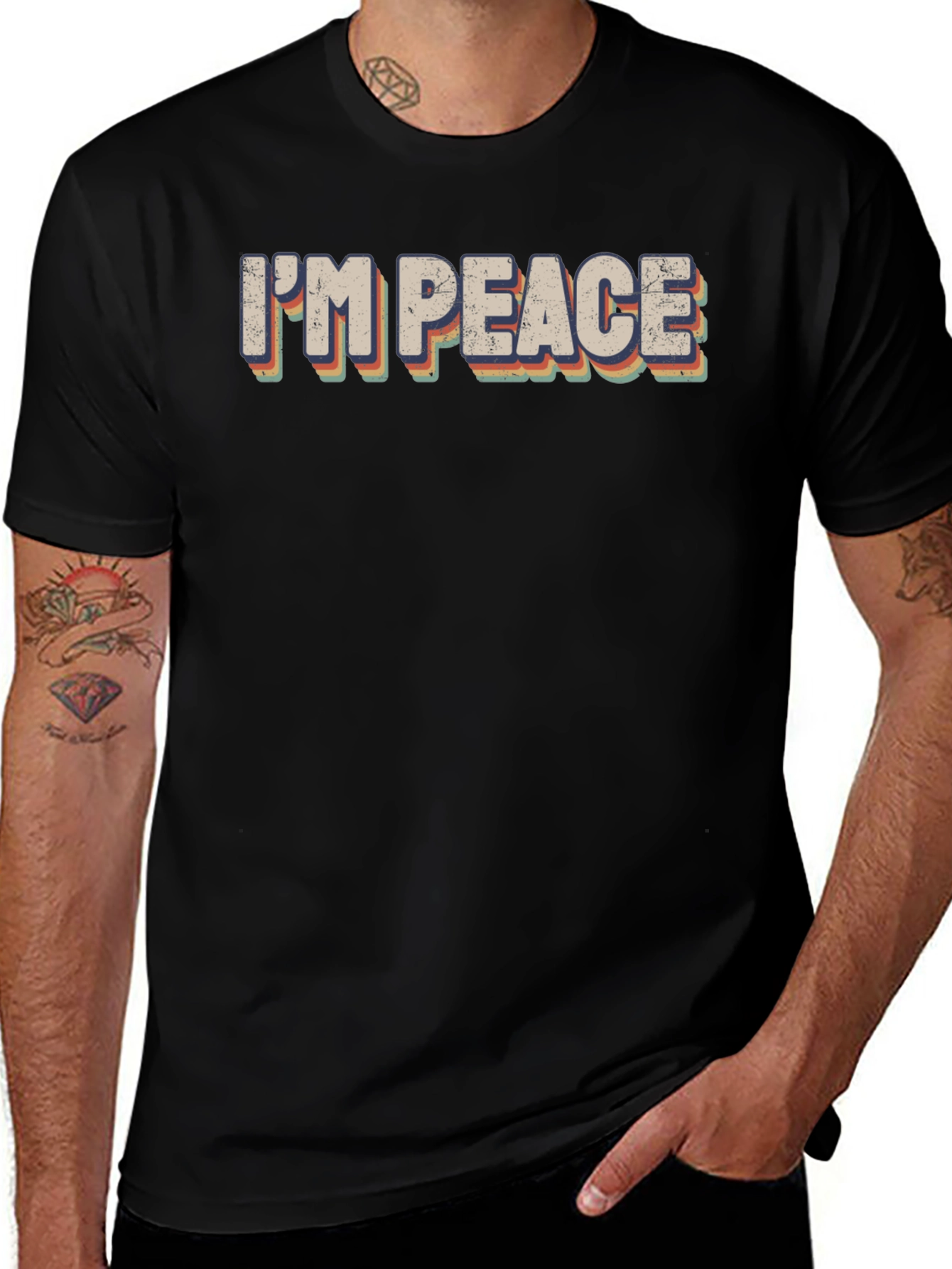 Im Peace Retro T-Shirt