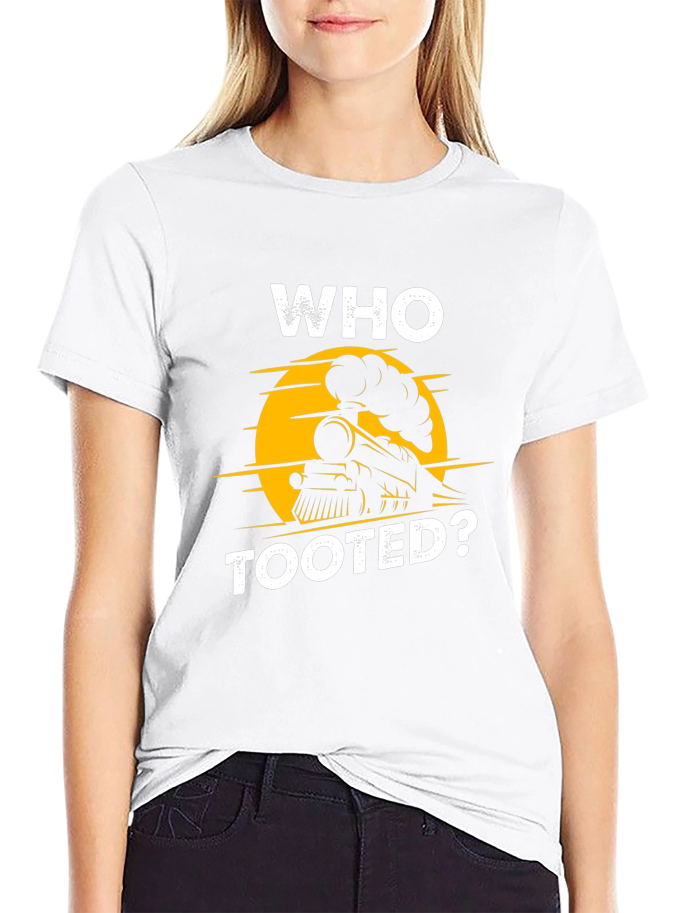 Who Tooted? Train Graphic T-Shirt