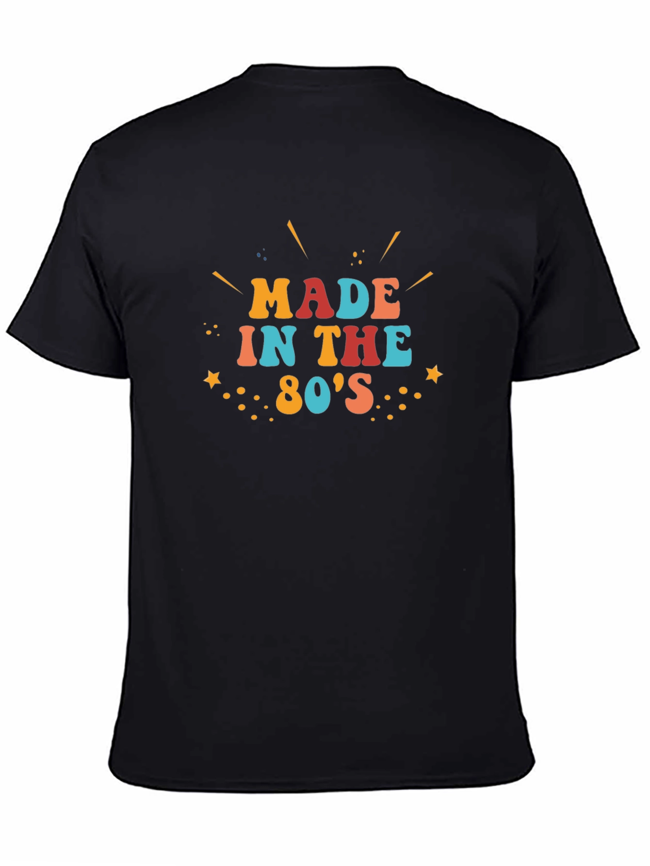 Retro Made in the 80s Black T-Shirt