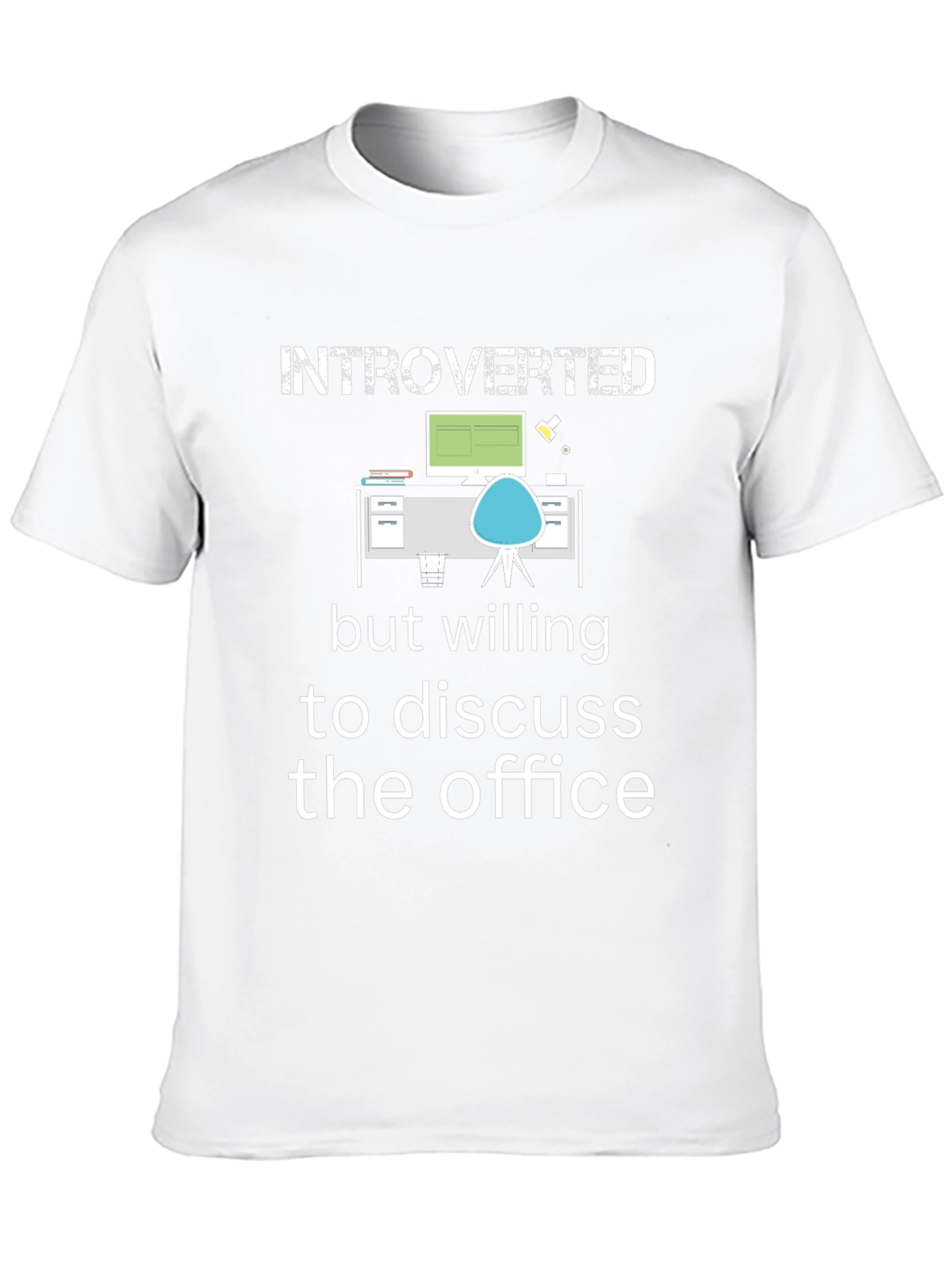 Introverted Office T-Shirt - Humorous Novelty Tee