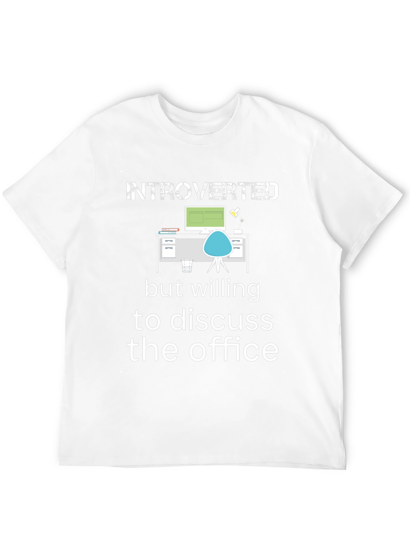 Introverted Office T-Shirt - Humorous Novelty Tee