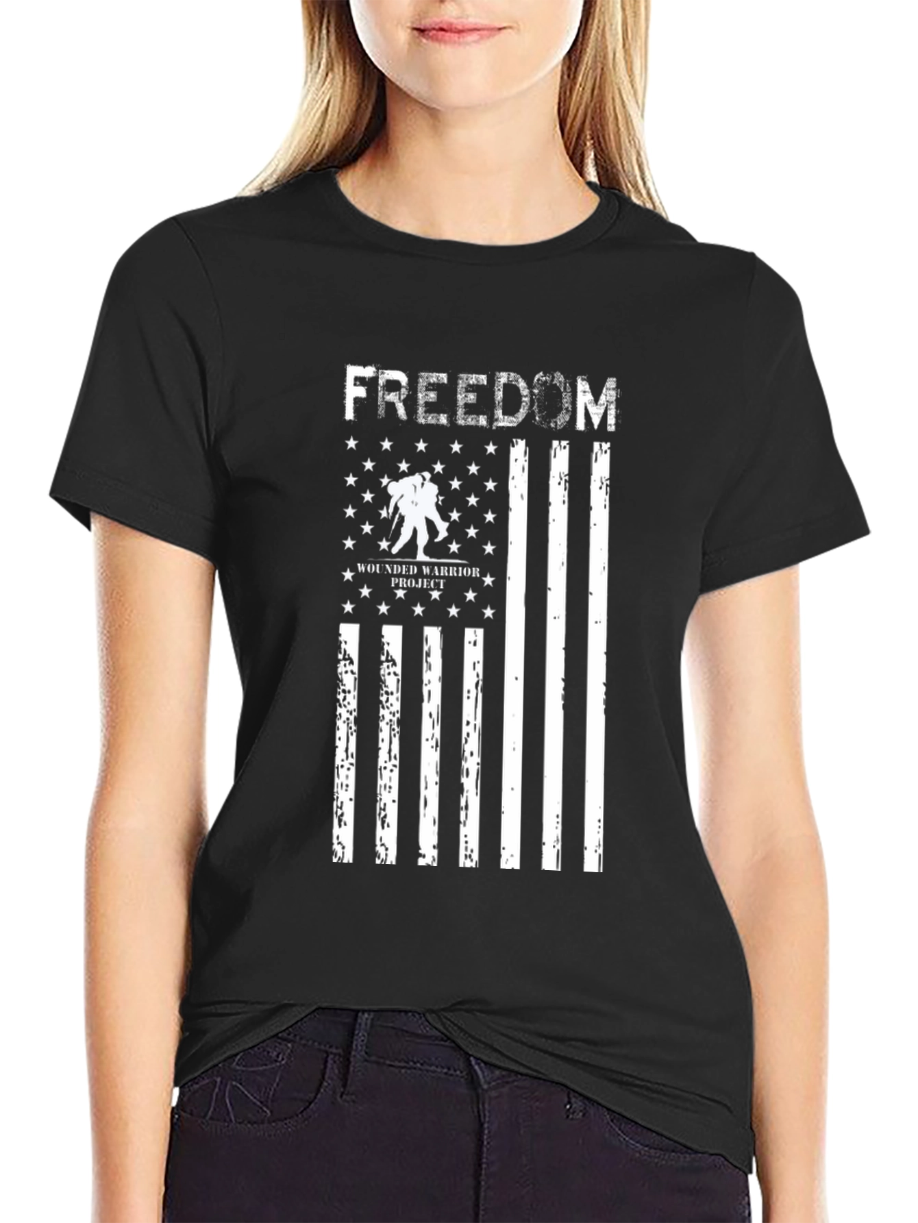 Freedom American Flag Wounded Warrior Project T-Shirt