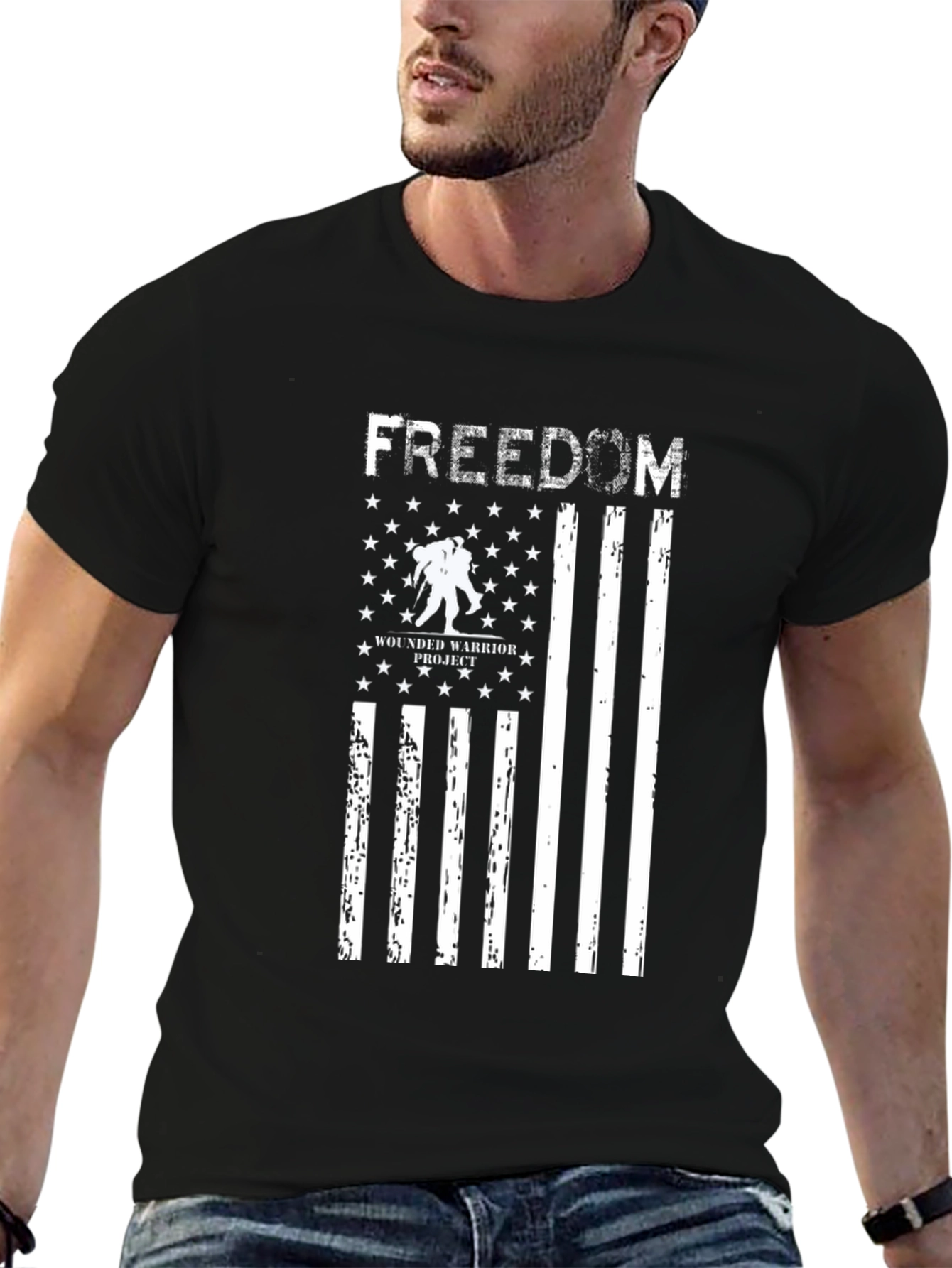Freedom American Flag Wounded Warrior Project T-Shirt
