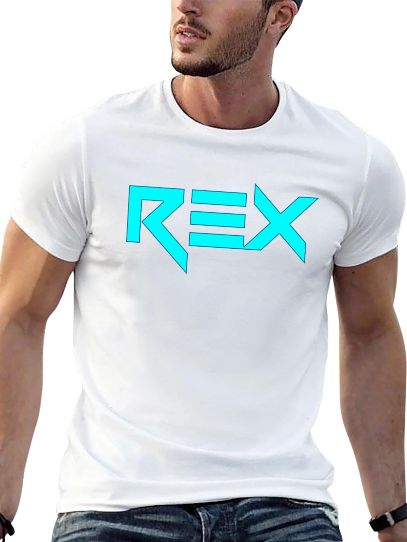 REX Graphic Tee - Modern Black T-Shirt