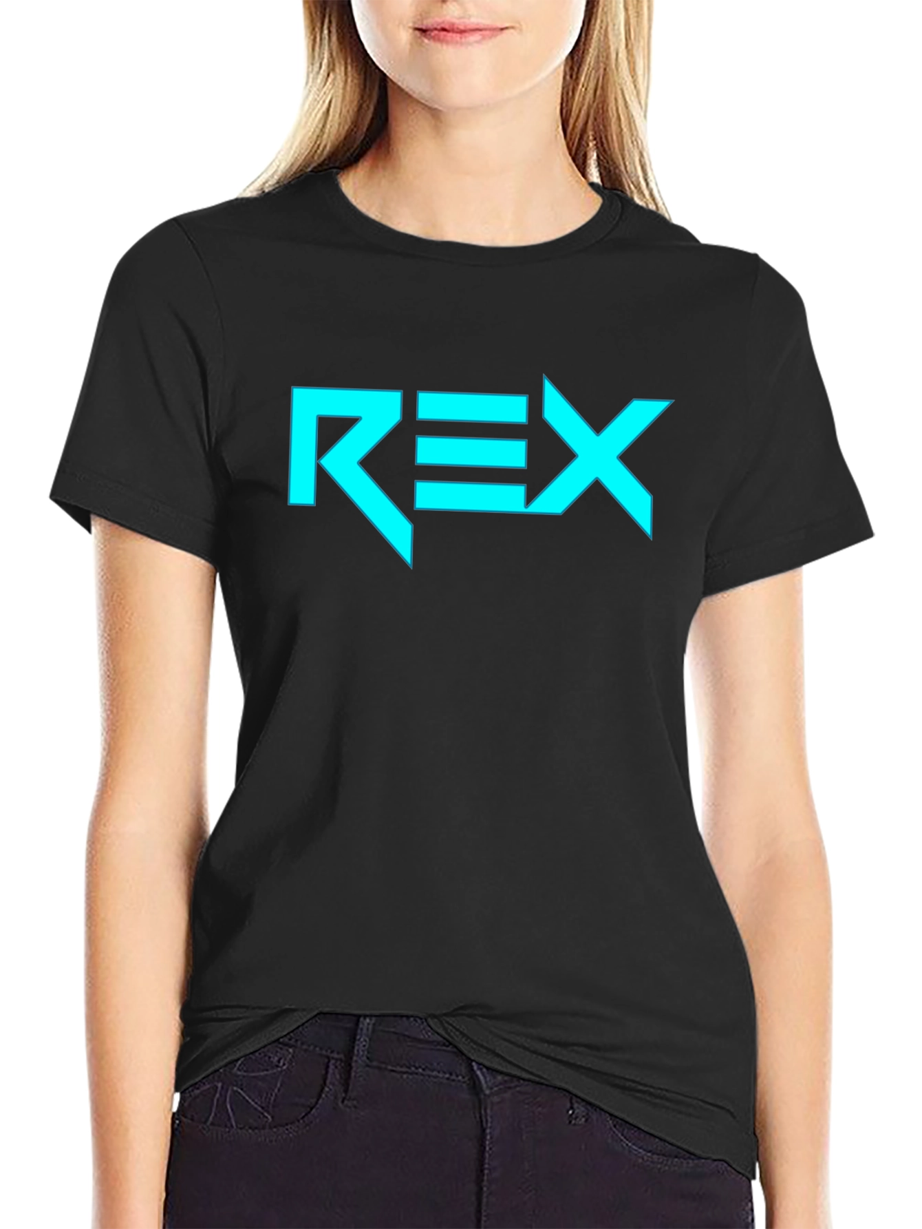REX Graphic Tee - Modern Black T-Shirt