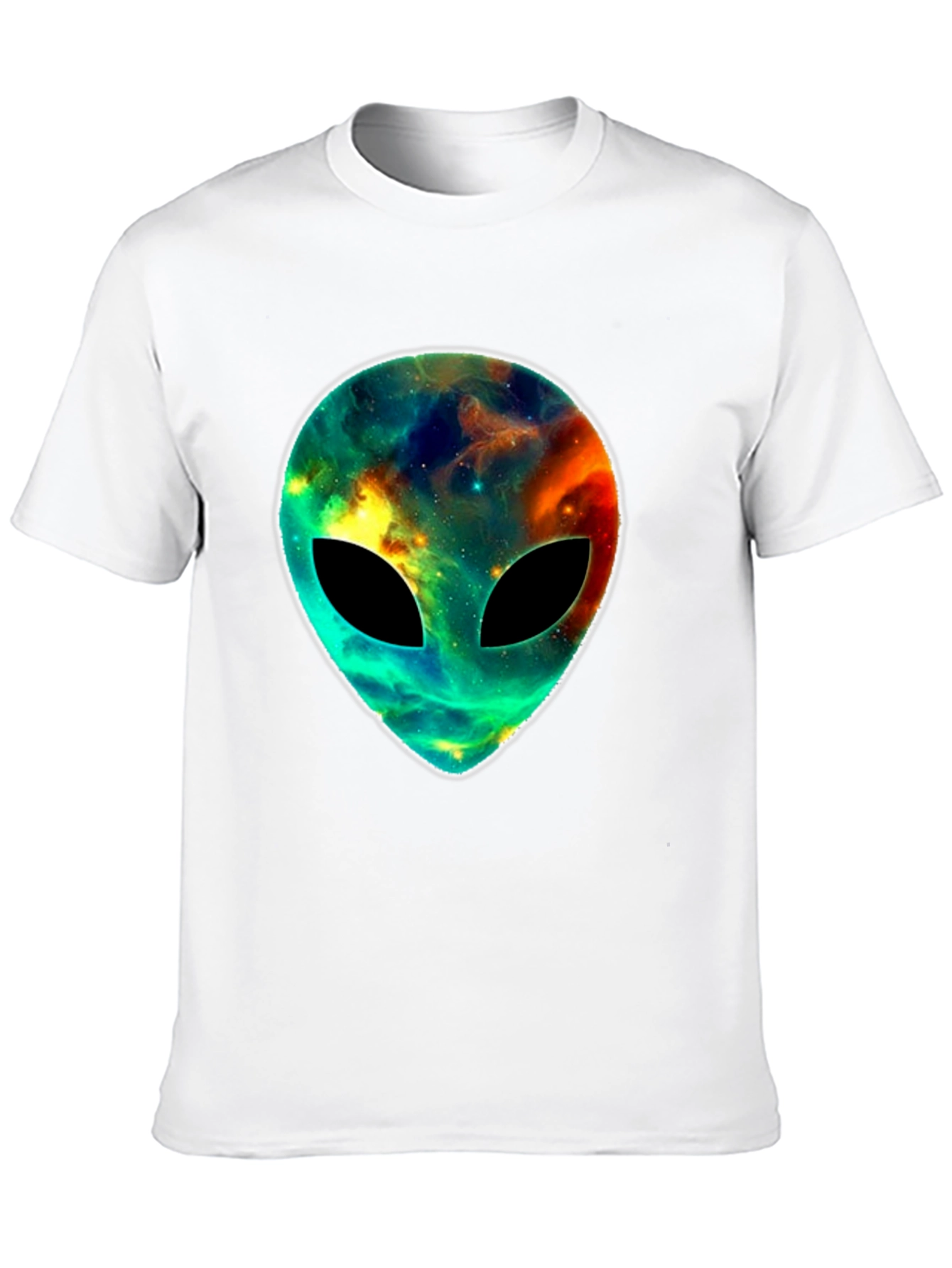 Cosmic Alien Head T-Shirt - Black Graphic Tee