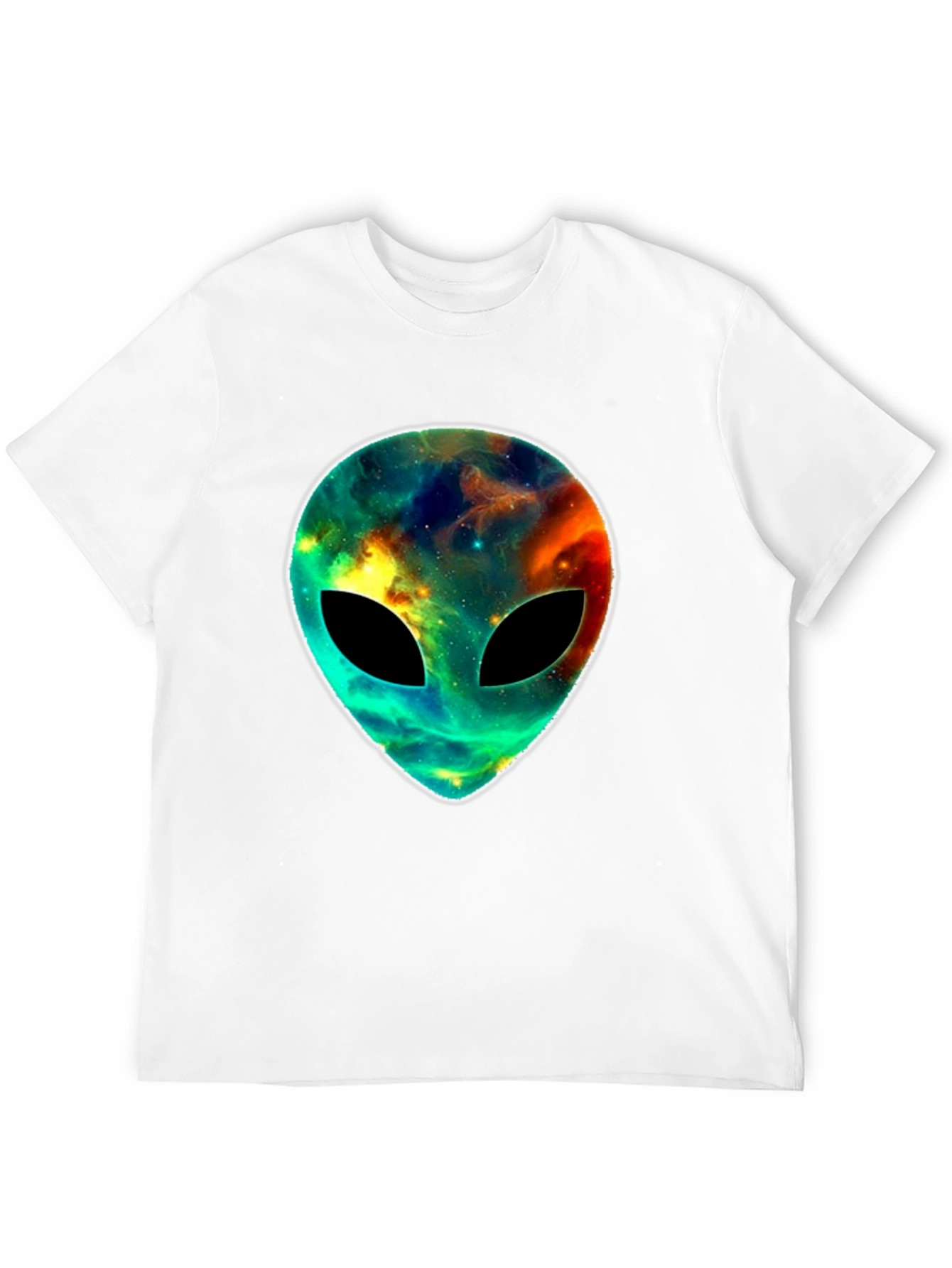 Cosmic Alien Head T-Shirt - Black Graphic Tee