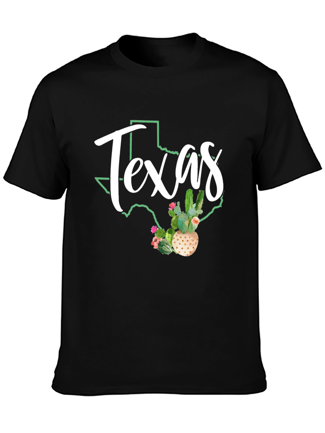 Texas Cactus Graphic T-Shirt
