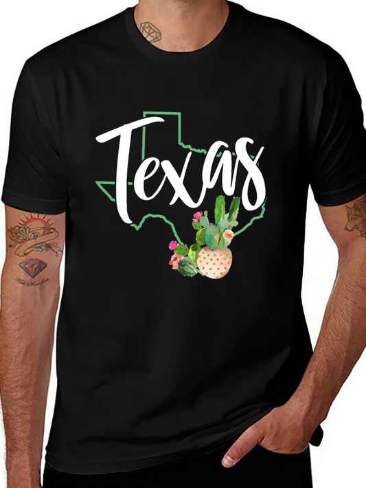 Texas Cactus Graphic T-Shirt