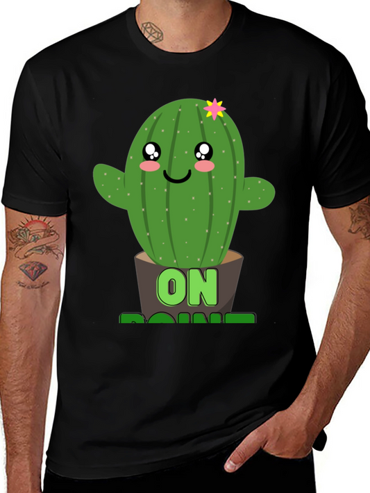 Cactus On Point Graphic T-Shirt - Fun Plant Lover Tee