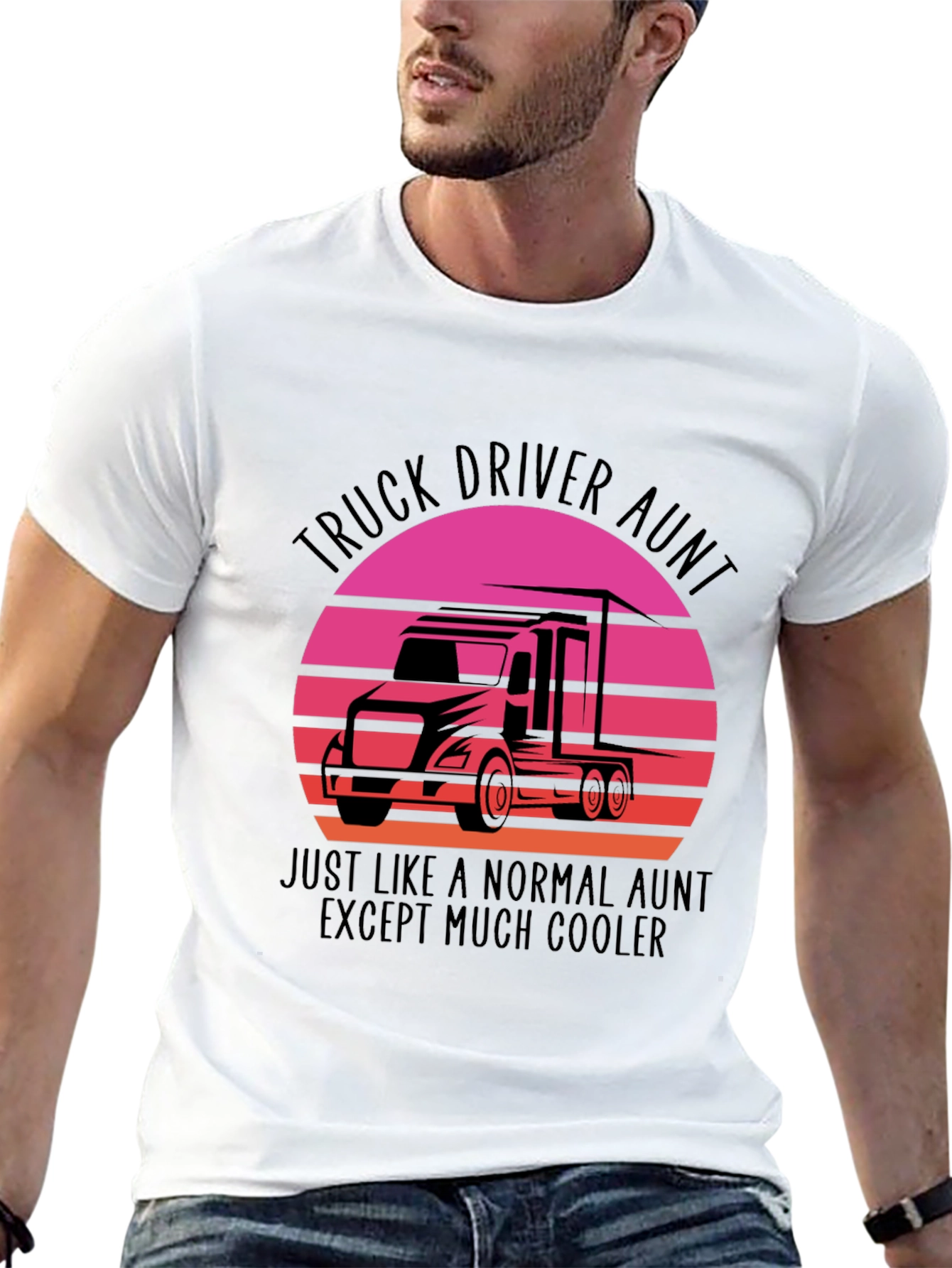 Truck Driver Aunt T-Shirt - Cool Aunt Tee