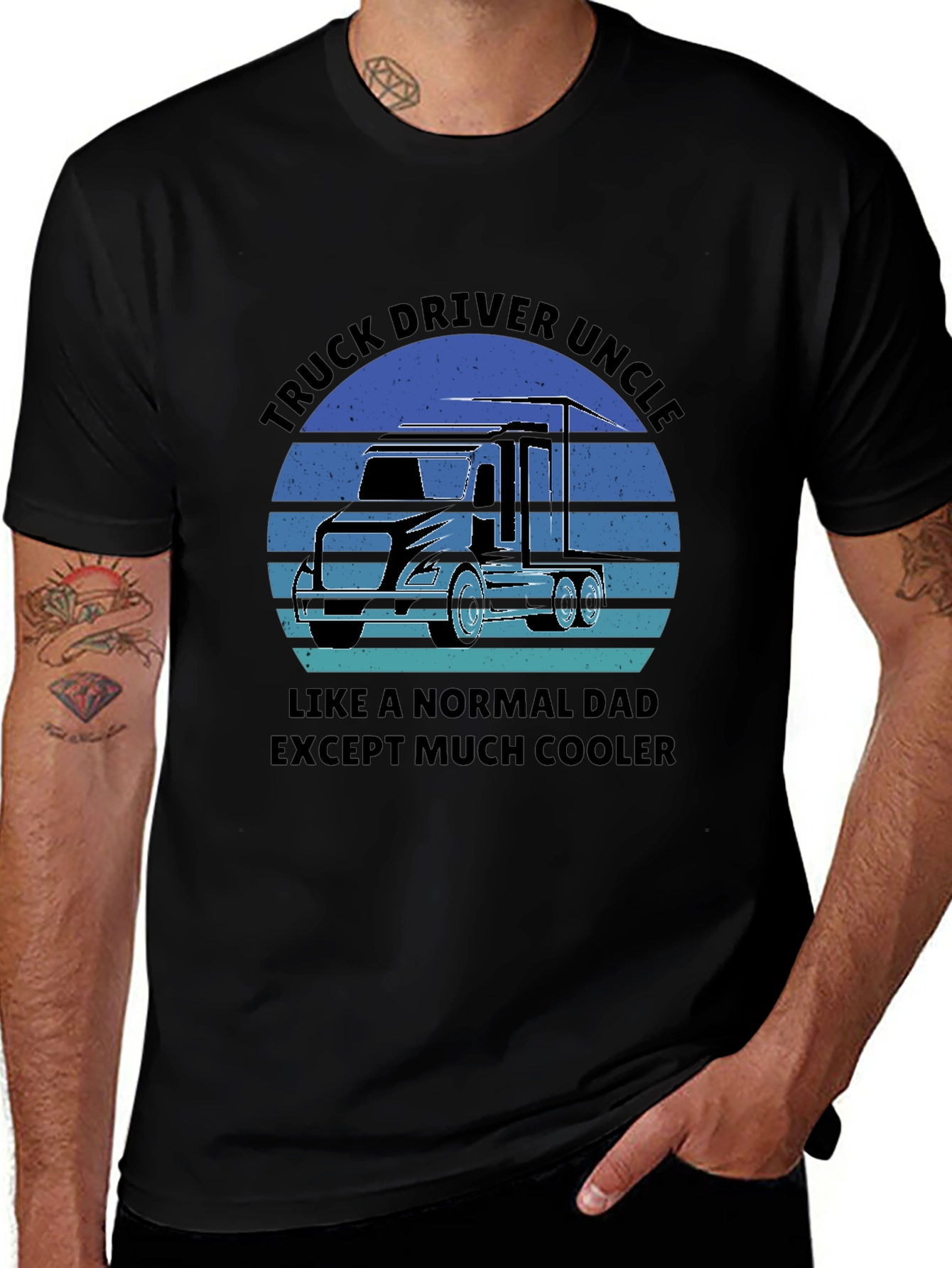 Truck Driver Uncle T-Shirt - Cool Uncle Gift!