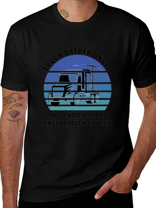 Truck Driver Uncle T-Shirt - Cool Uncle Gift!