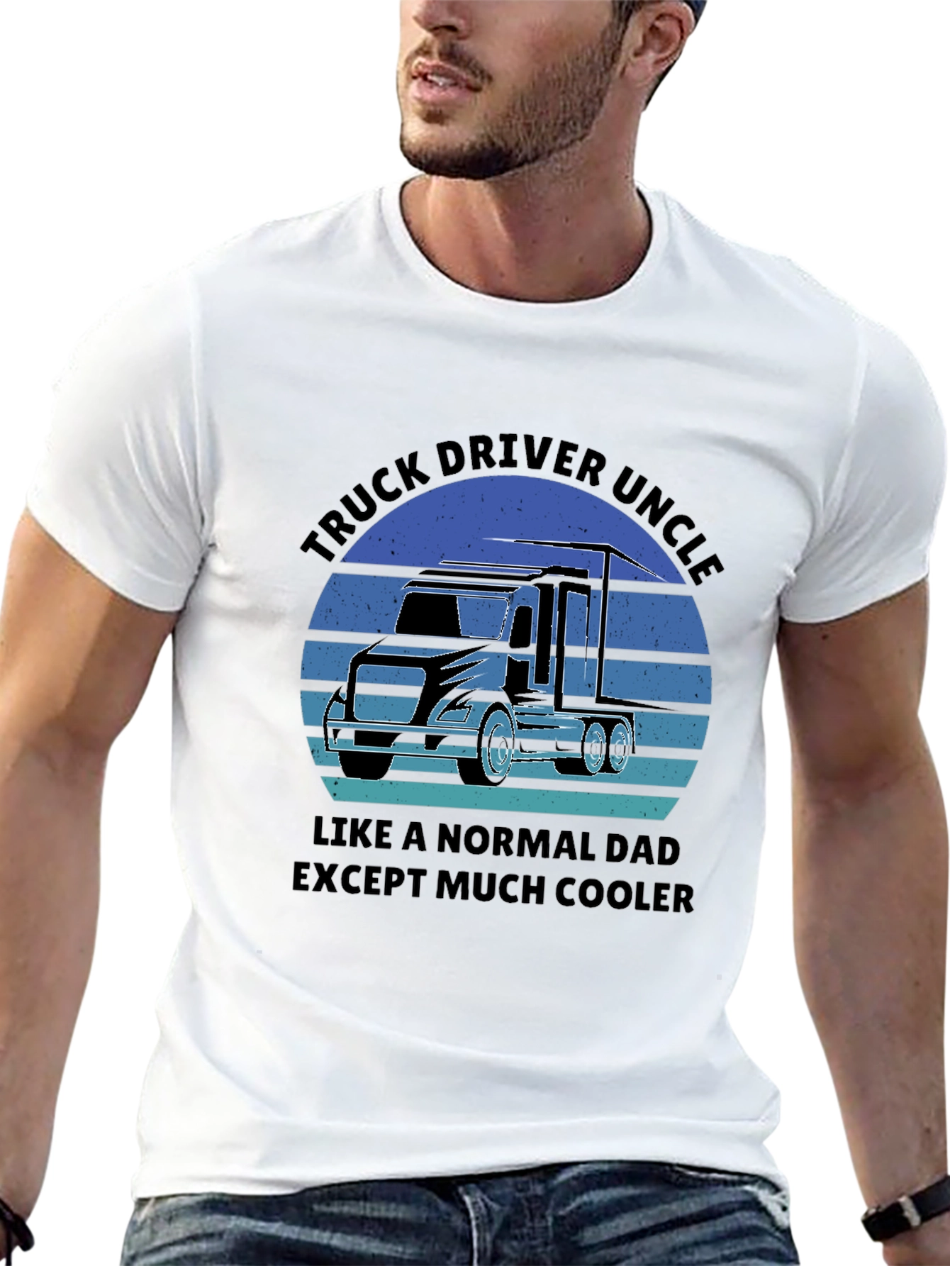 Truck Driver Uncle T-Shirt - Cool Uncle Gift!
