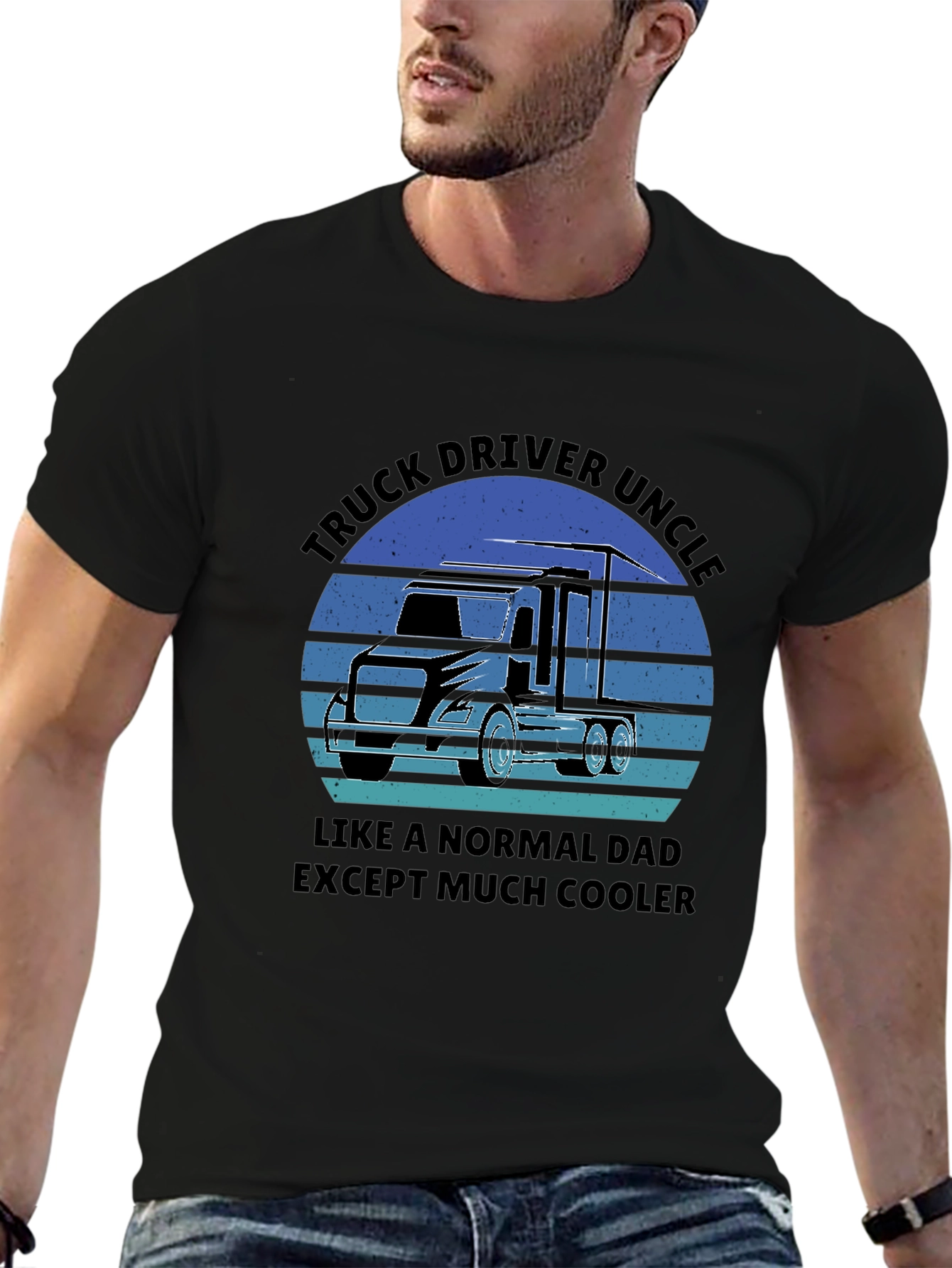 Truck Driver Uncle T-Shirt - Cool Uncle Gift!