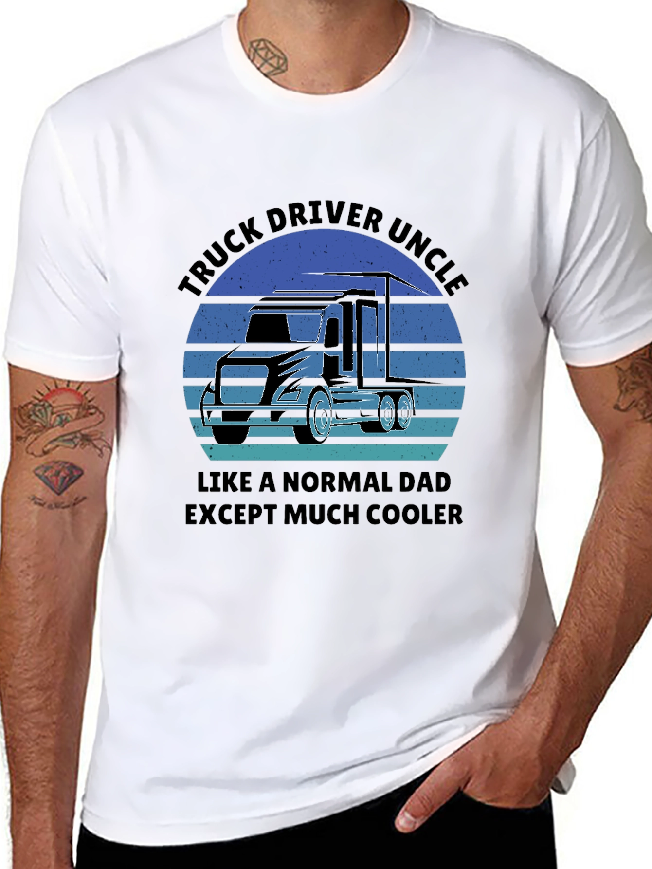 Truck Driver Uncle T-Shirt - Cool Uncle Gift!