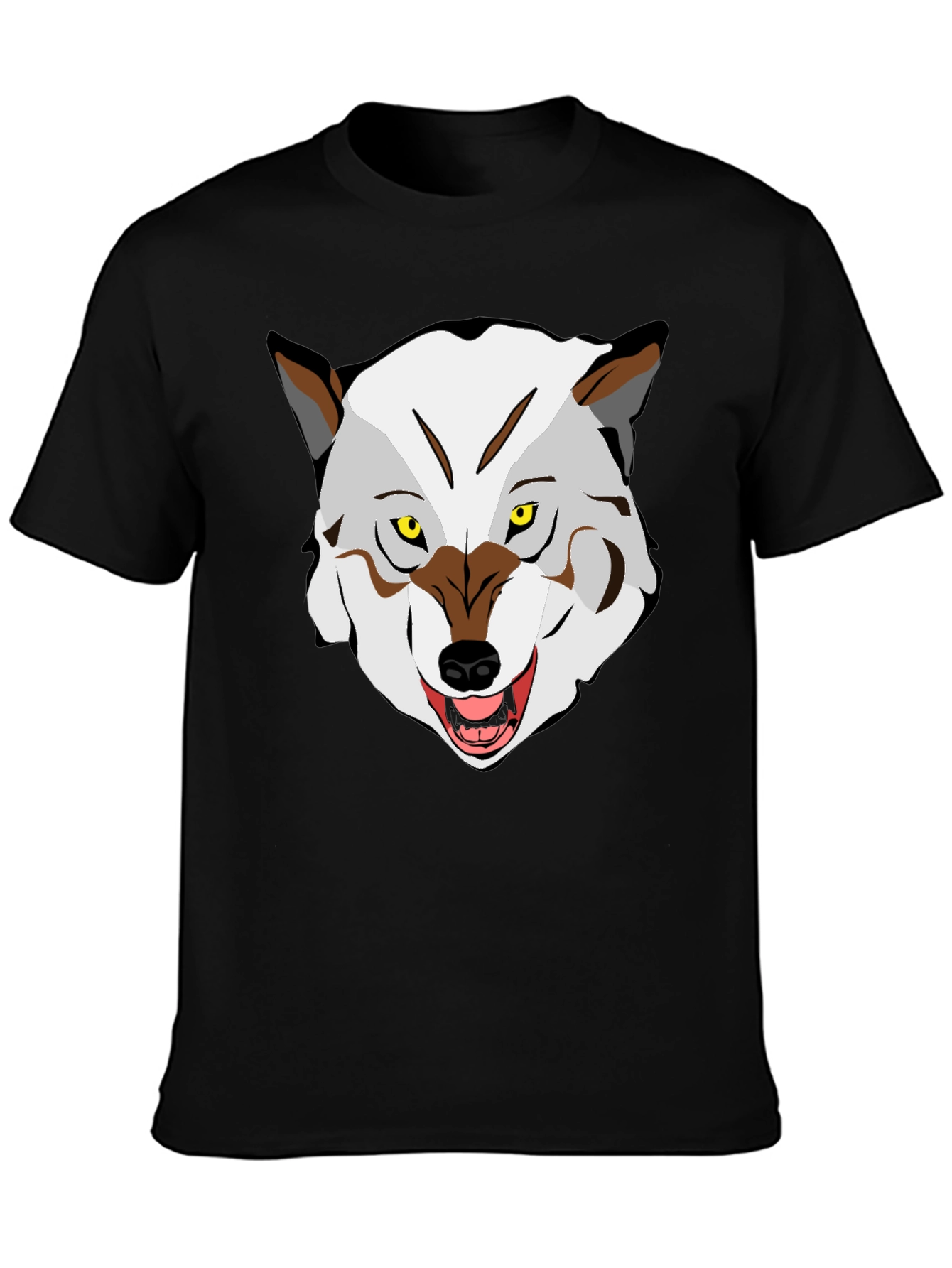 Wolf Graphic Tee - Mens Black T-Shirt