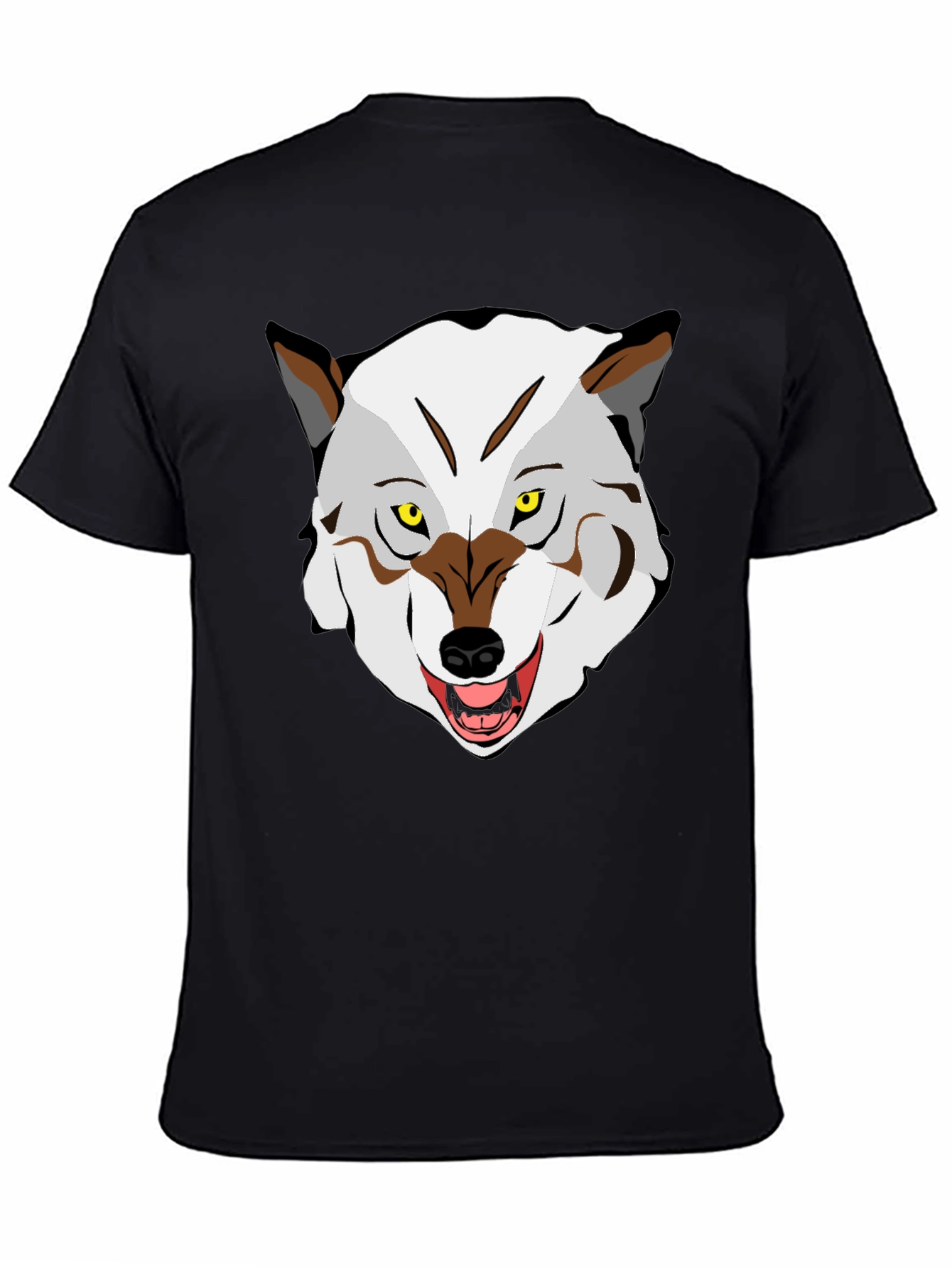 Wolf Graphic Tee - Mens Black T-Shirt
