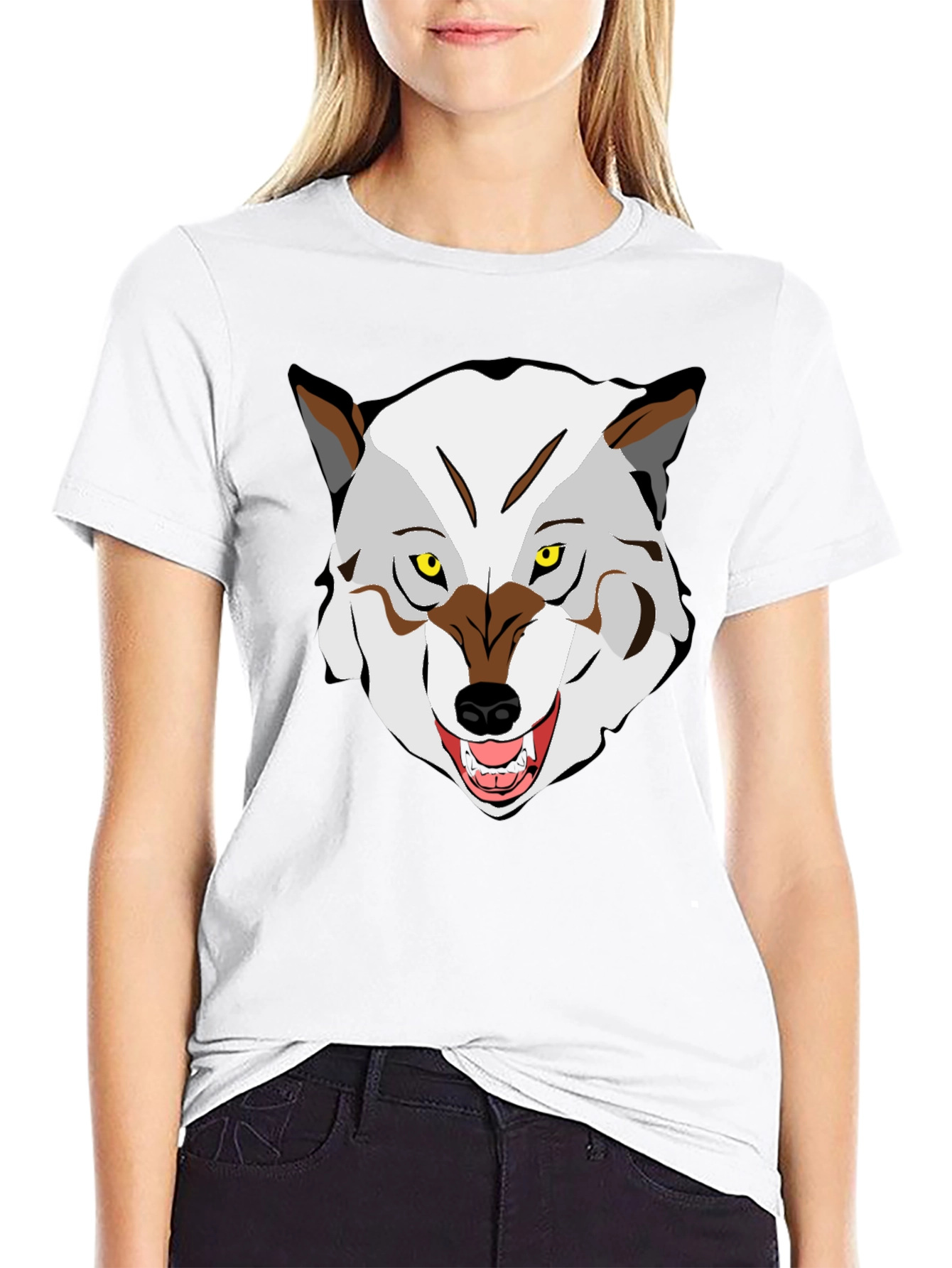 Wolf Graphic Tee - Mens Black T-Shirt