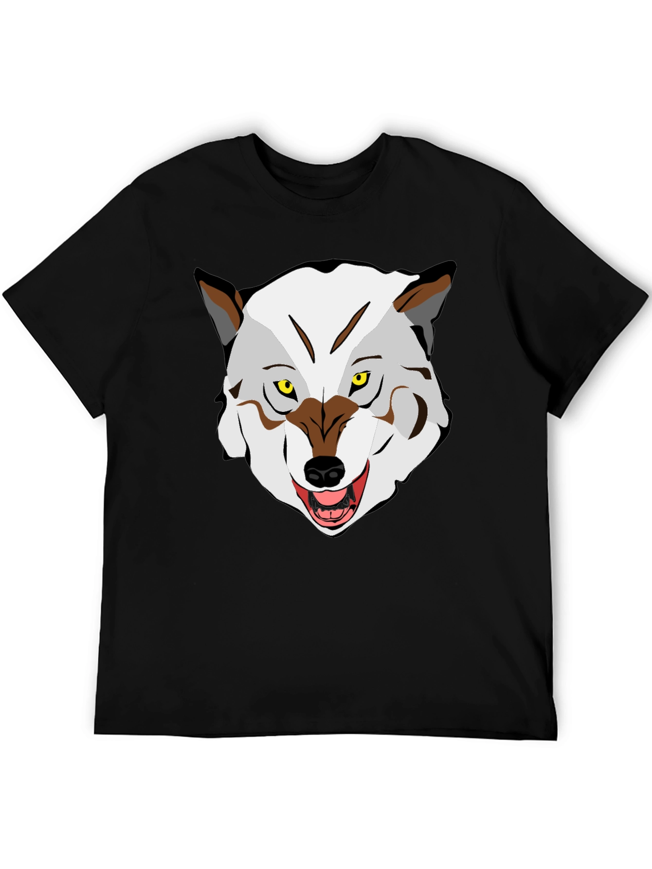 Wolf Graphic Tee - Mens Black T-Shirt